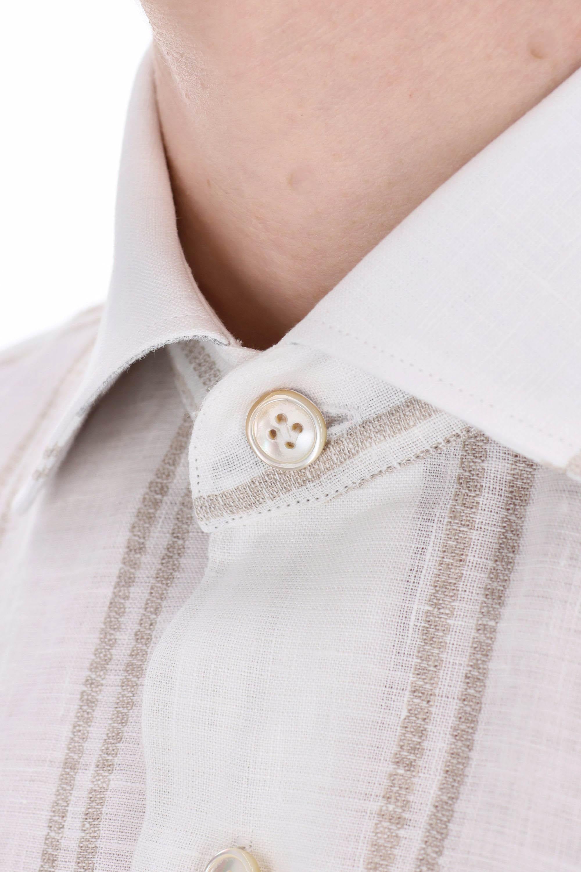 Camicia bacchetta special in lino K75CAMH03 TES0K159/2 01-02 Eleventy