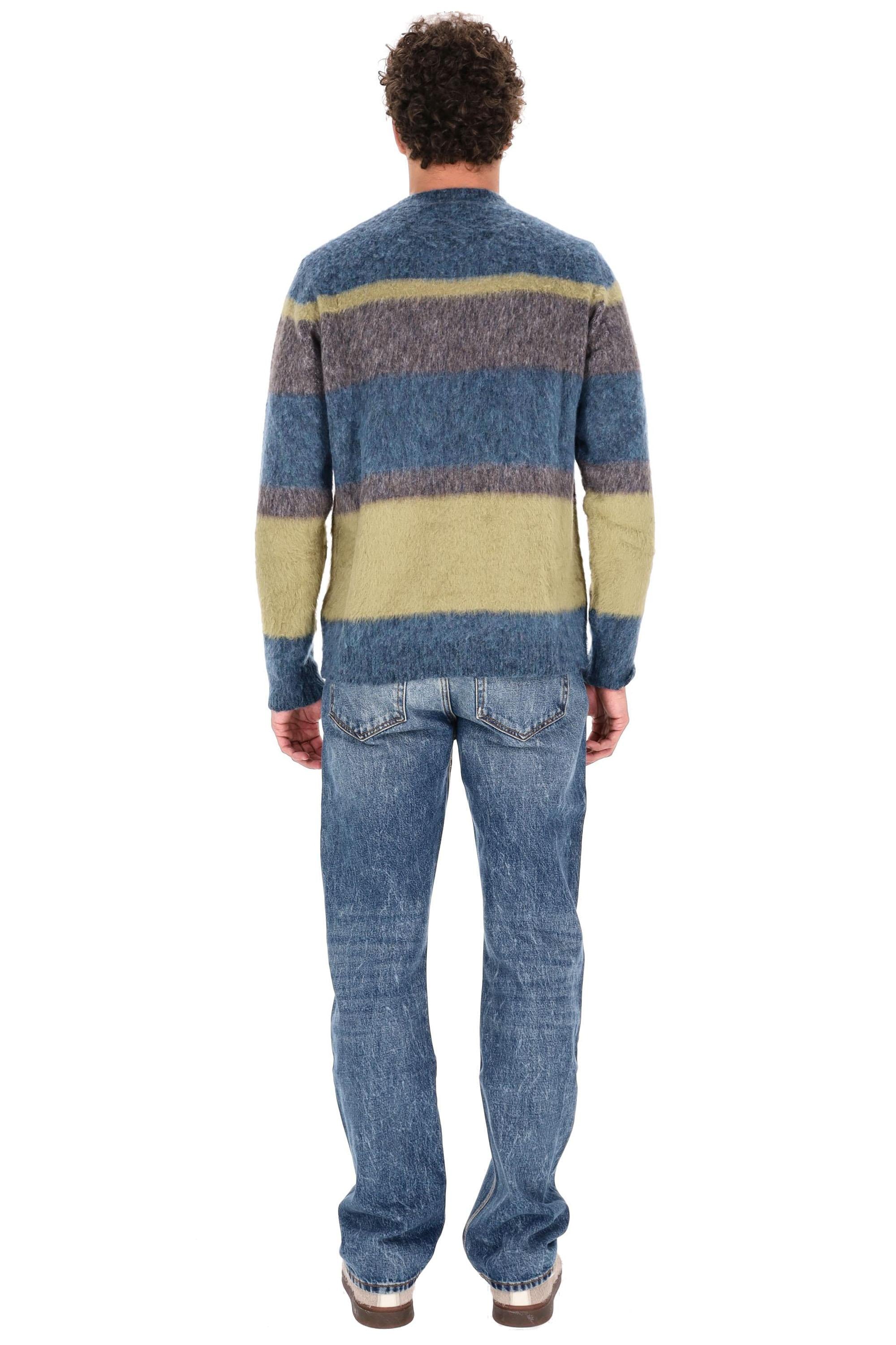 Roberto Collina Maglia girocollo color block in cotone-alpaca 3M44001 M4424