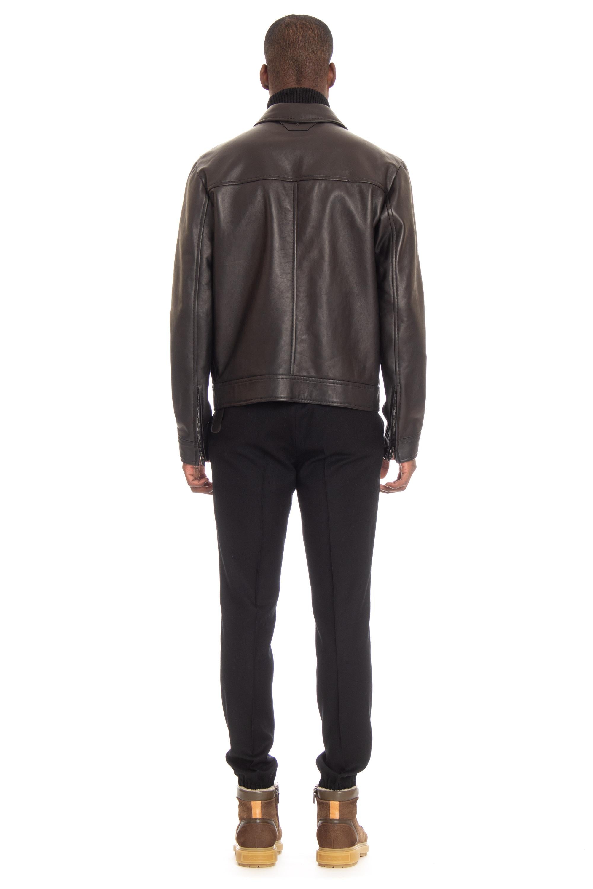 Salvatore Santoro Giubbotto in nappa 45541-U BLACK