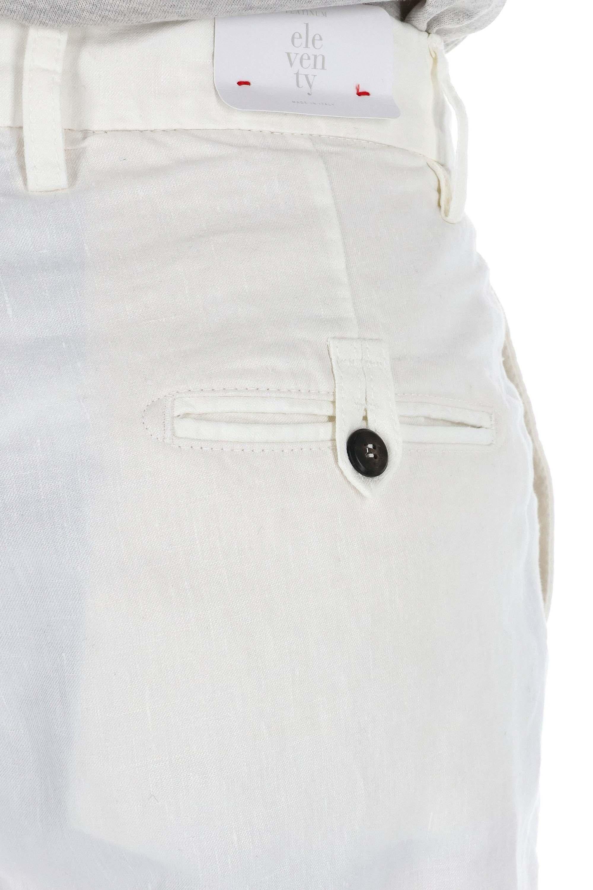 Pantalone in lino con pences K75PANJ05 TET0K002 01 Eleventy