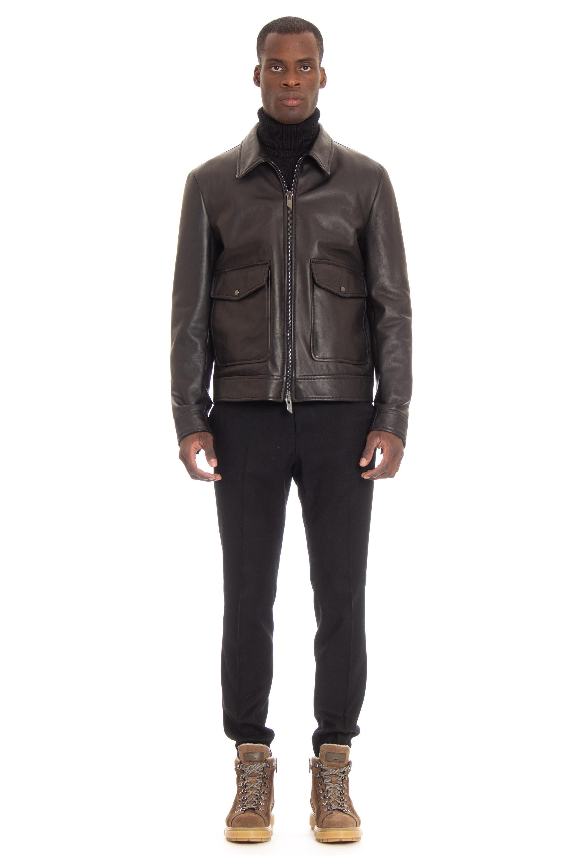 Salvatore Santoro Giubbotto in nappa 45541-U BLACK