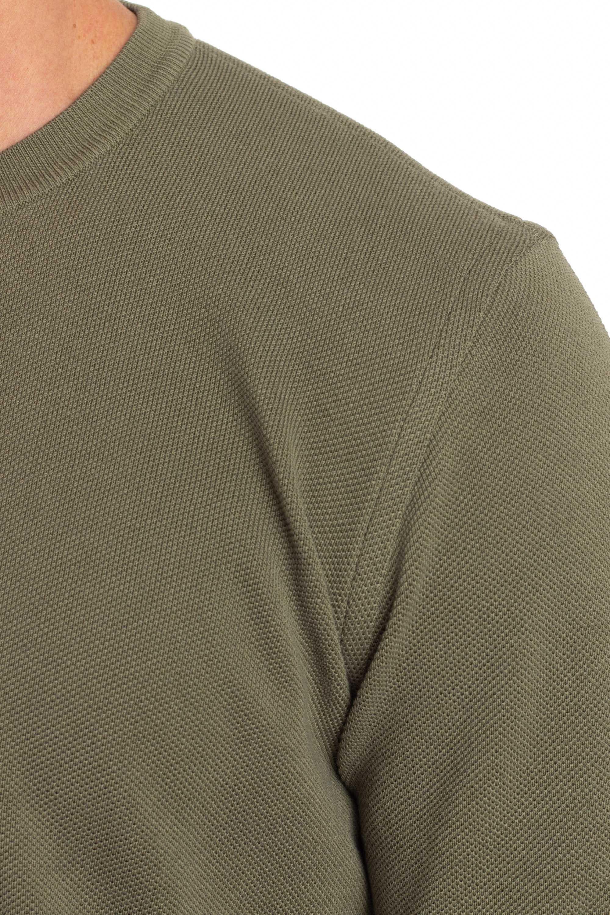 Maglia girocollo in cotone grana riso 43124 21819 810 Gran Sasso