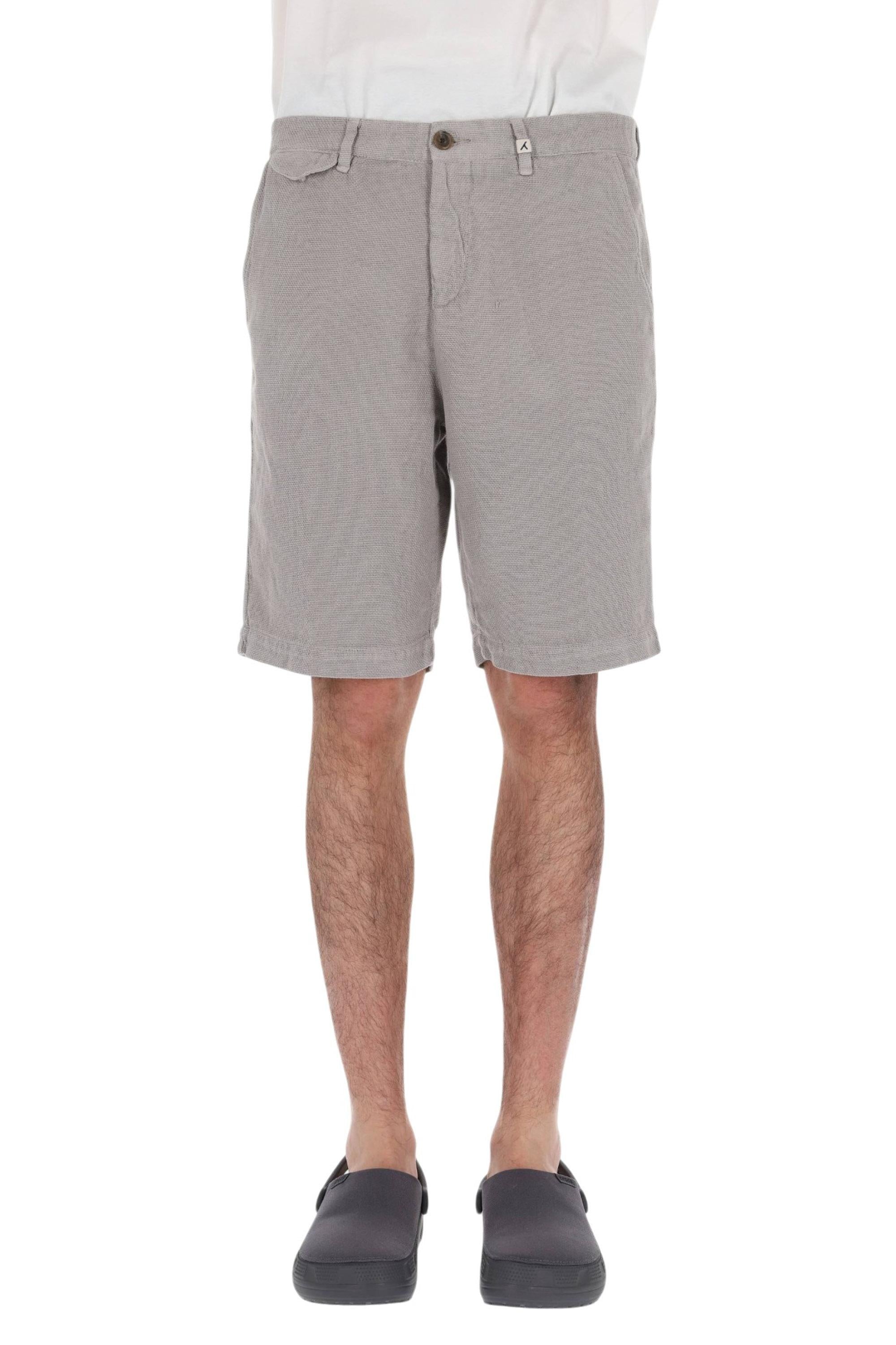 Myths Bermuda tramato in cotone e lino 26M74B 87 46
