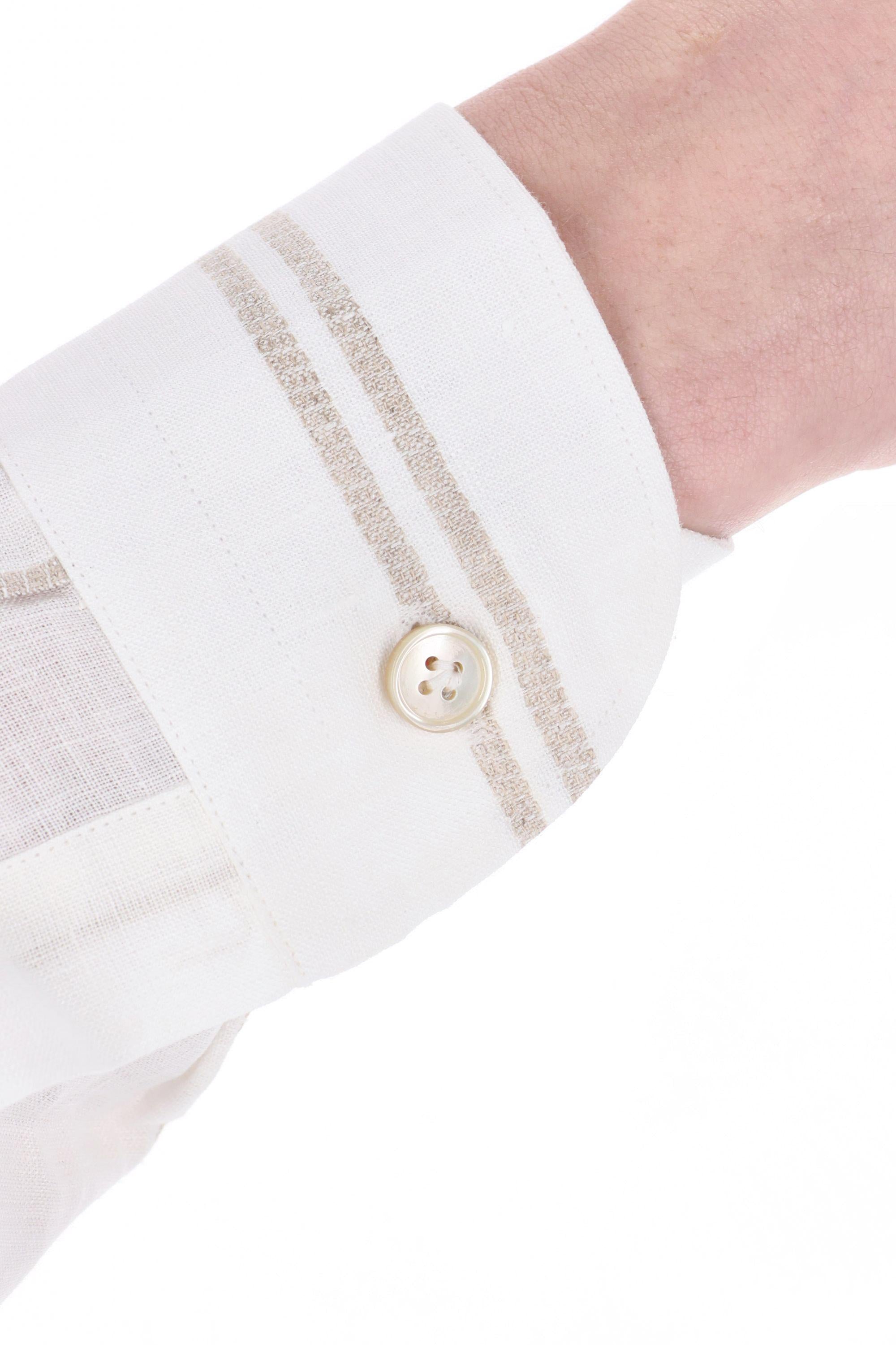 Camicia bacchetta special in lino K75CAMH03 TES0K159/2 01-02 Eleventy