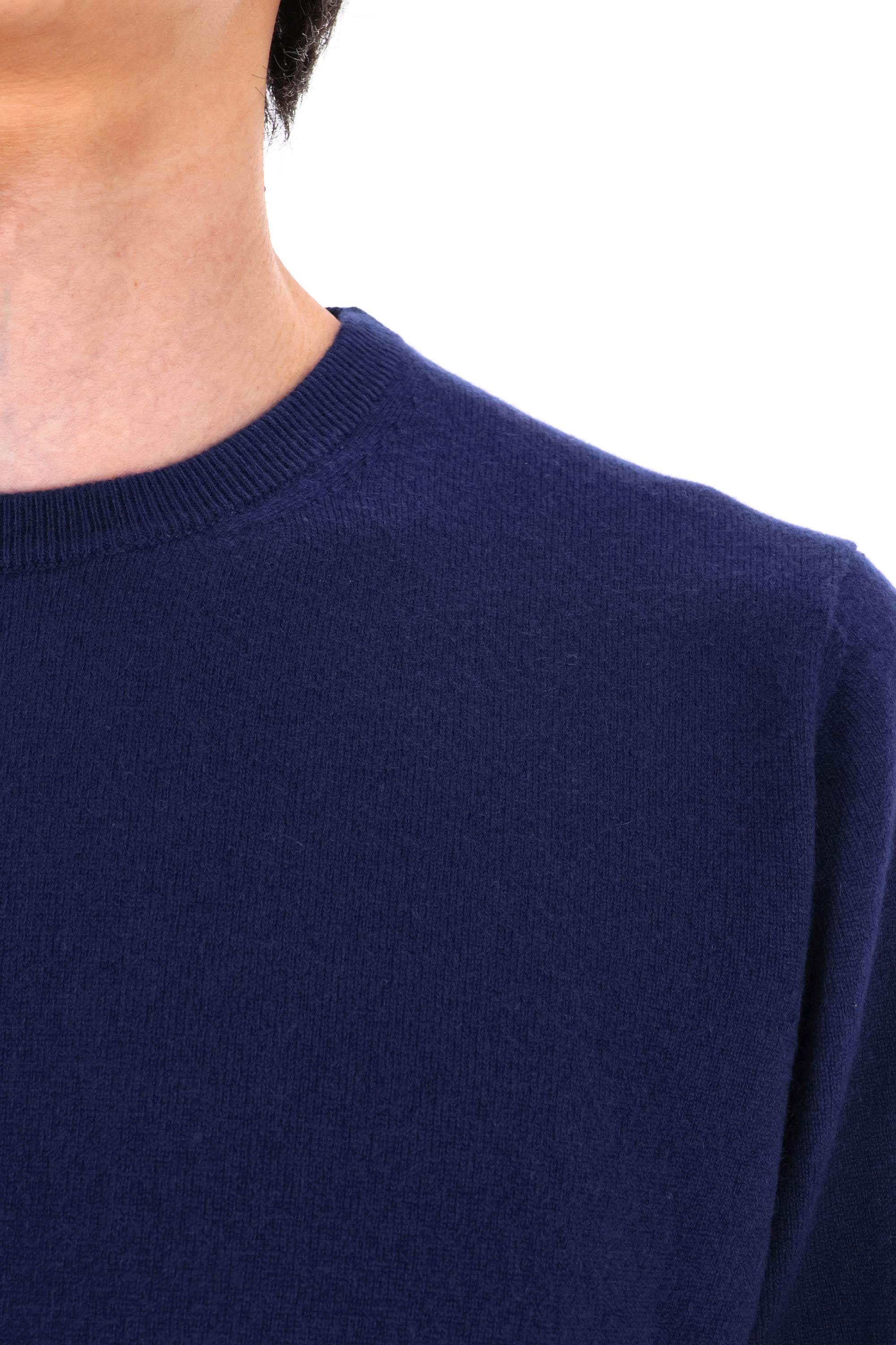 Drumohr Maglia girocollo in puro cashmere tinta unita D1K103L/3 781