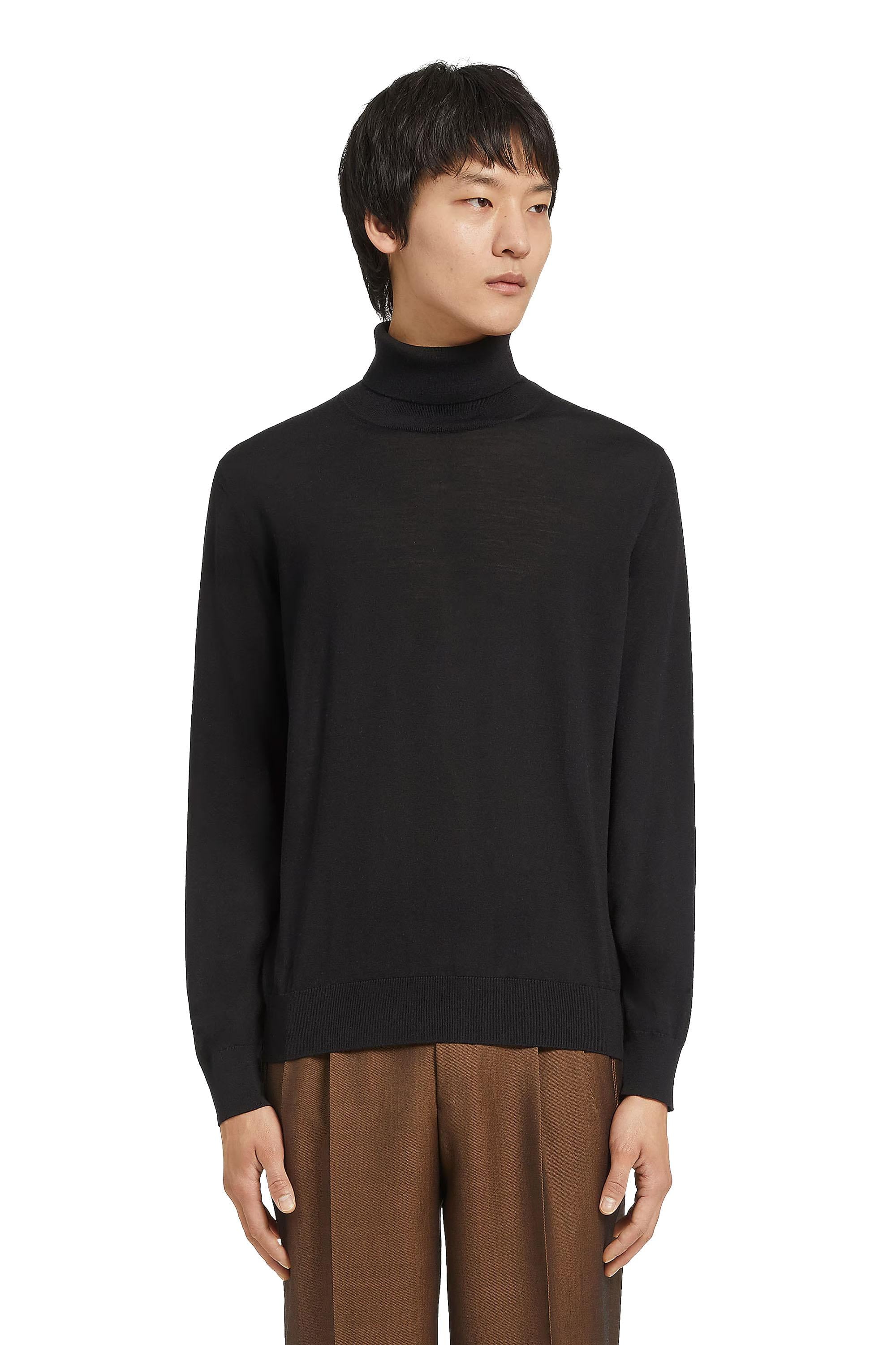 Zegna Maglia dolcevita in cashmere-seta E8J00 120/3 K09