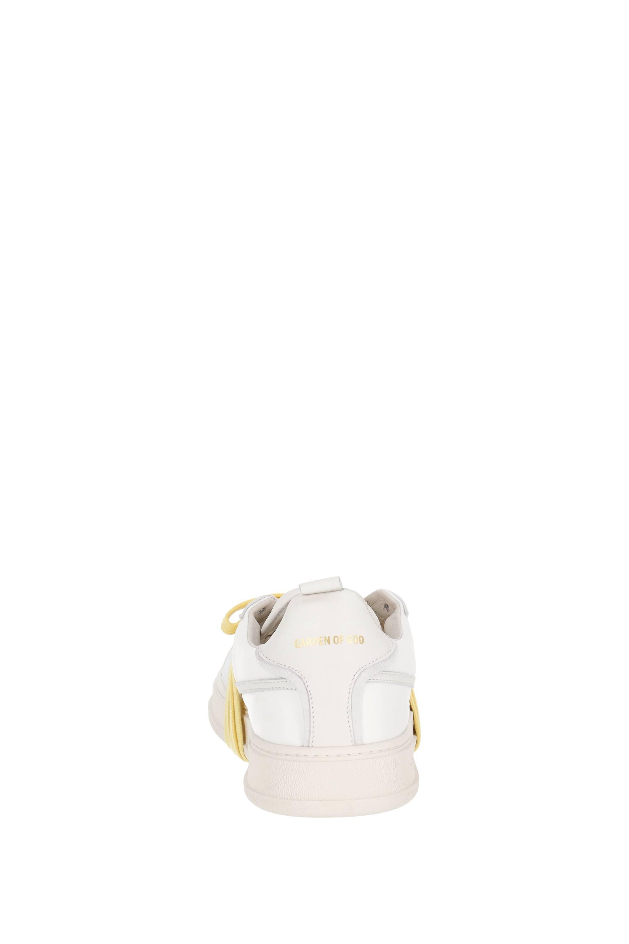 Garden of God Sneaker Apple in camoscio e nylon APPLE WHITE
