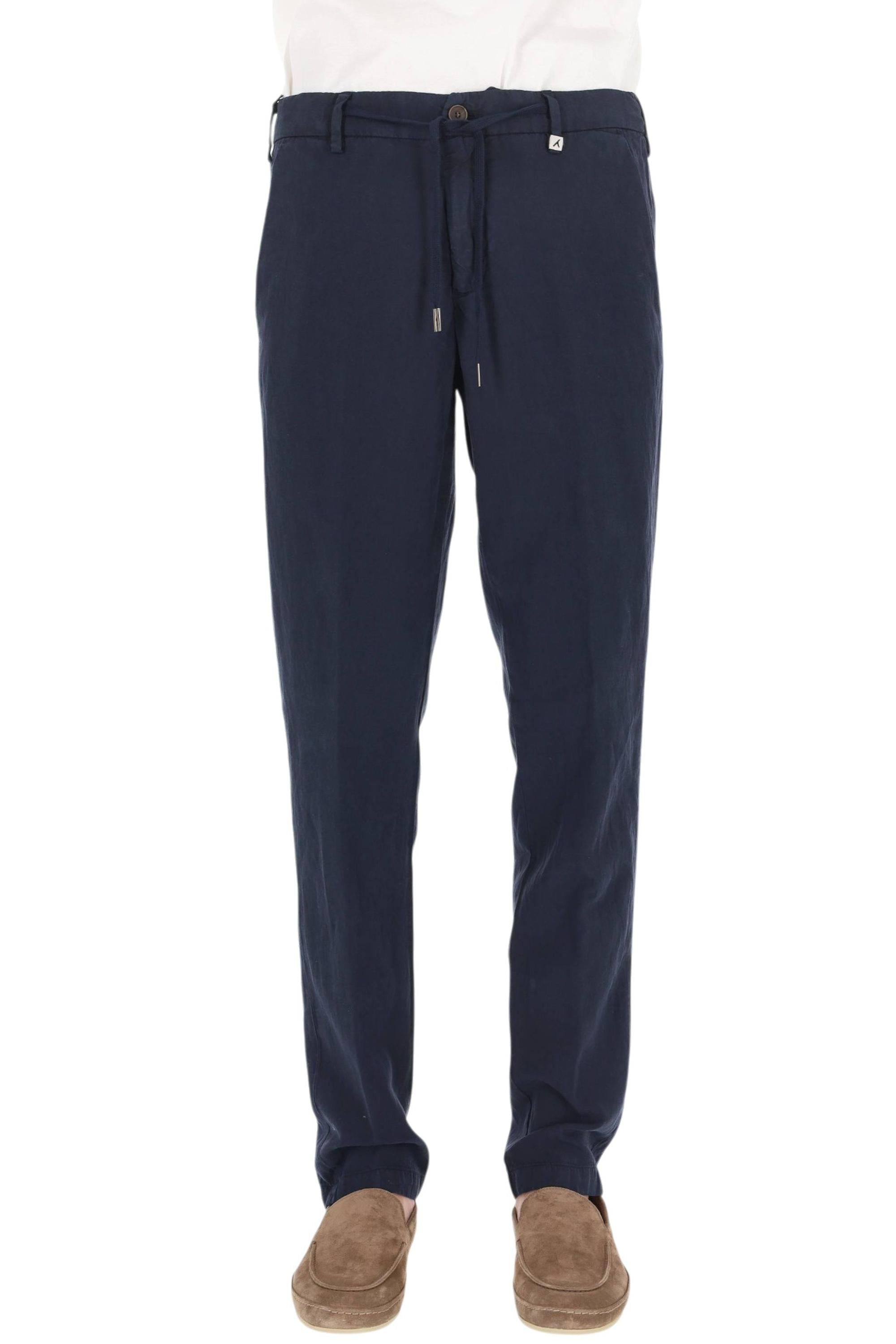 Myths Pantalone Apollo con coulisse in lyocell-lino 26M12L 80-2 037