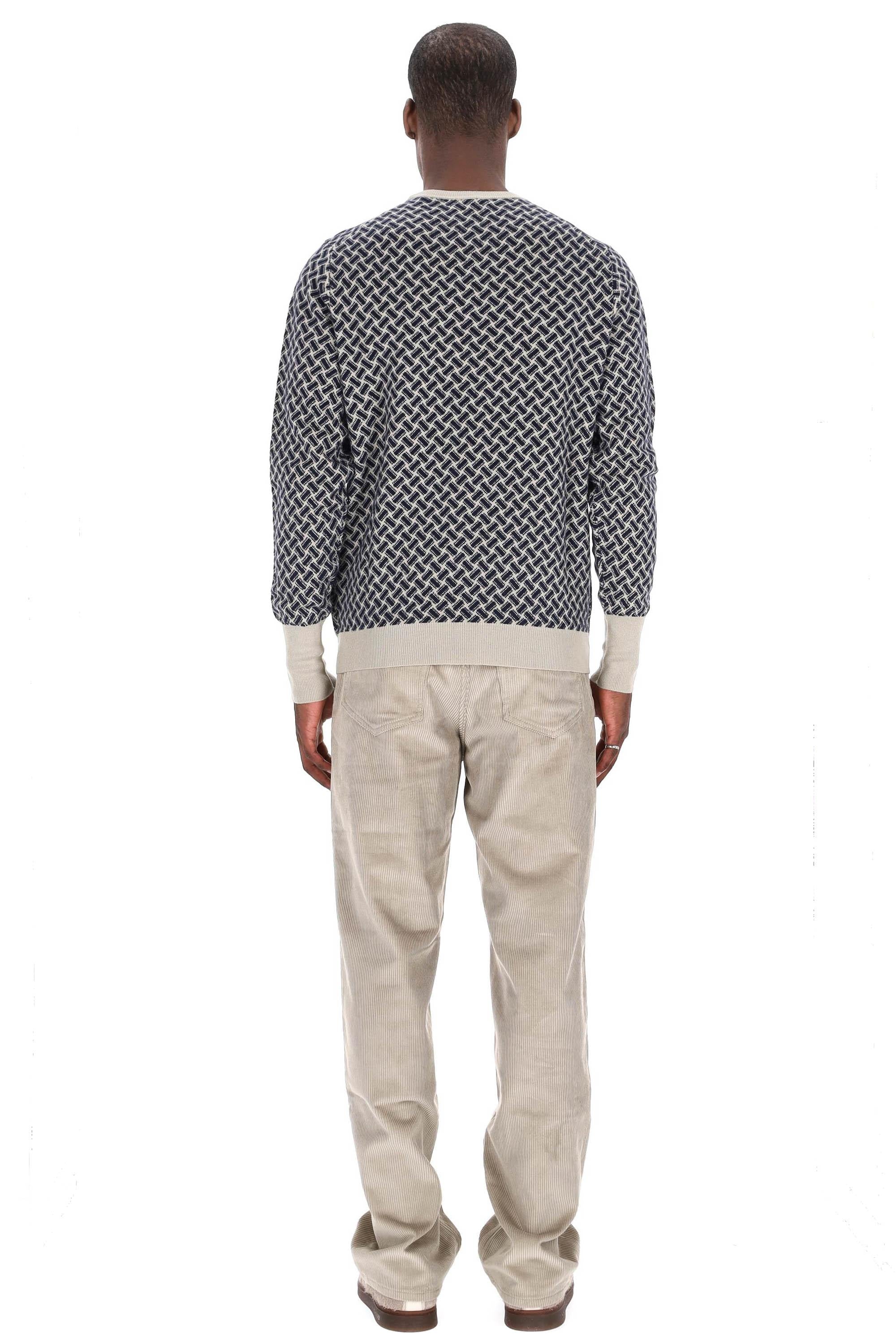 Maglia girocollo biscottino in cashmere D2K103- RB25 Drumohr