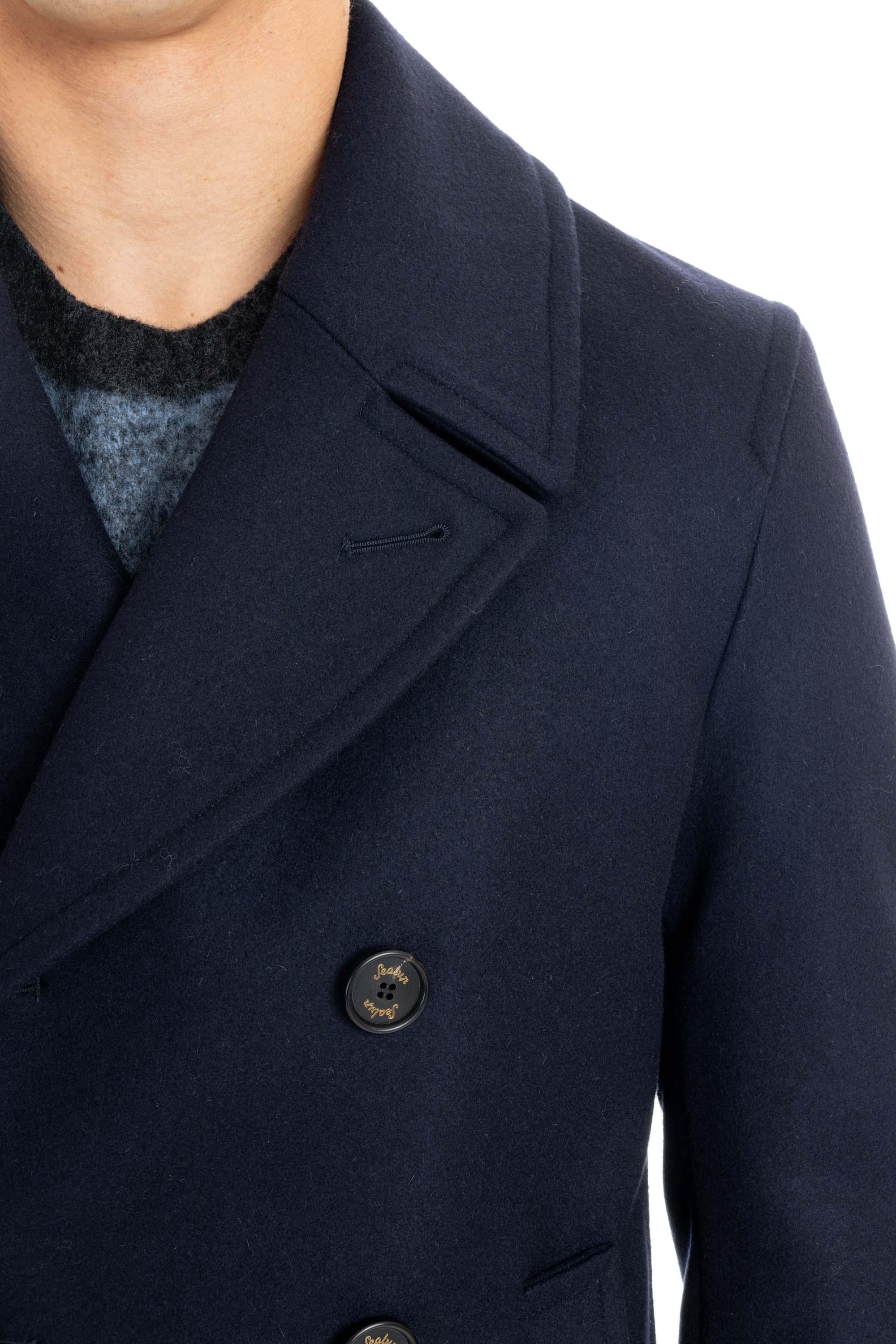 Peacoat in lana antiacqua mod. Genova 50092 7591 01 Sealup