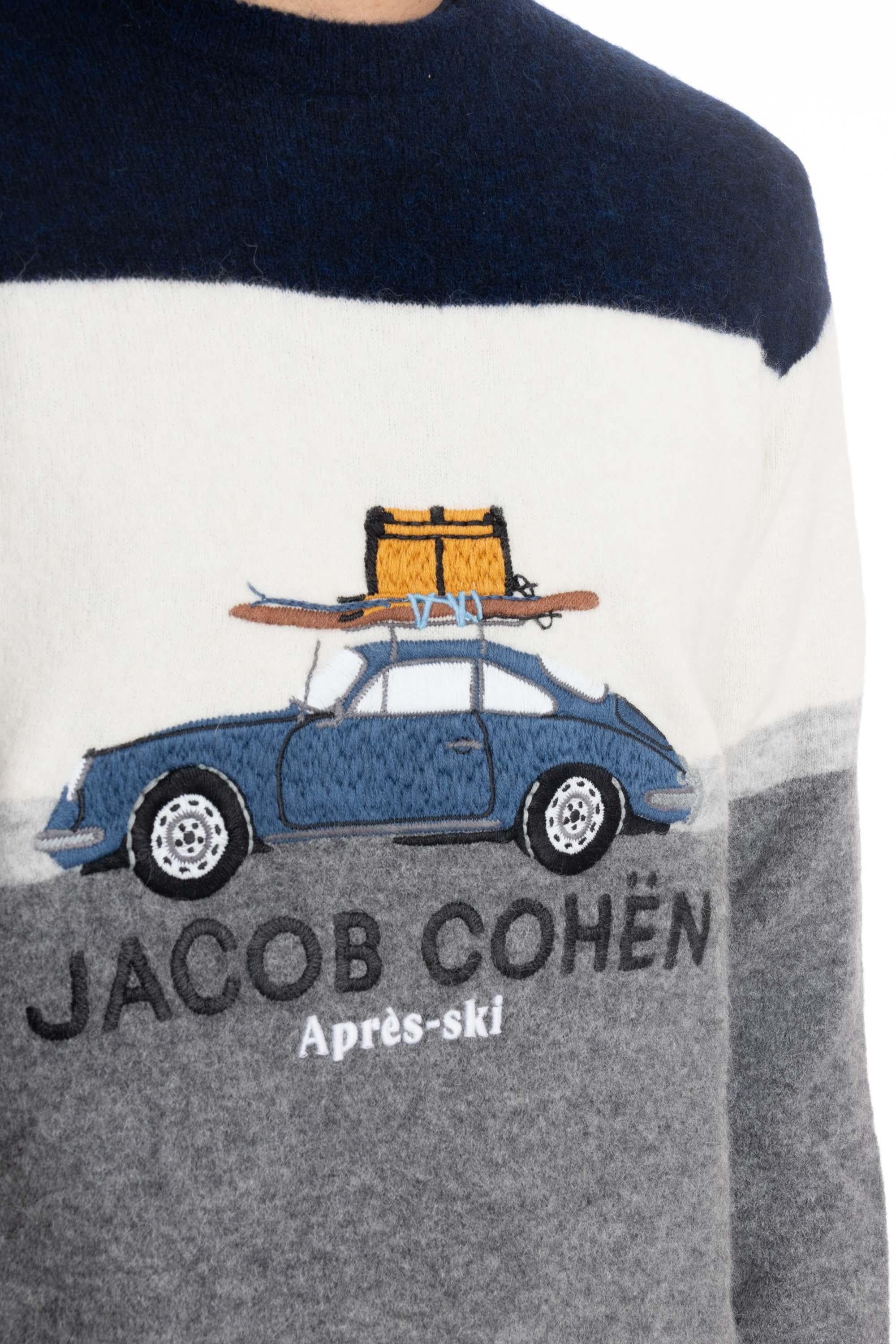Maglia girocollo natalizia in alpaca-lana Apres-Ski R01 11 X 1584 4007 Jacob Cohen