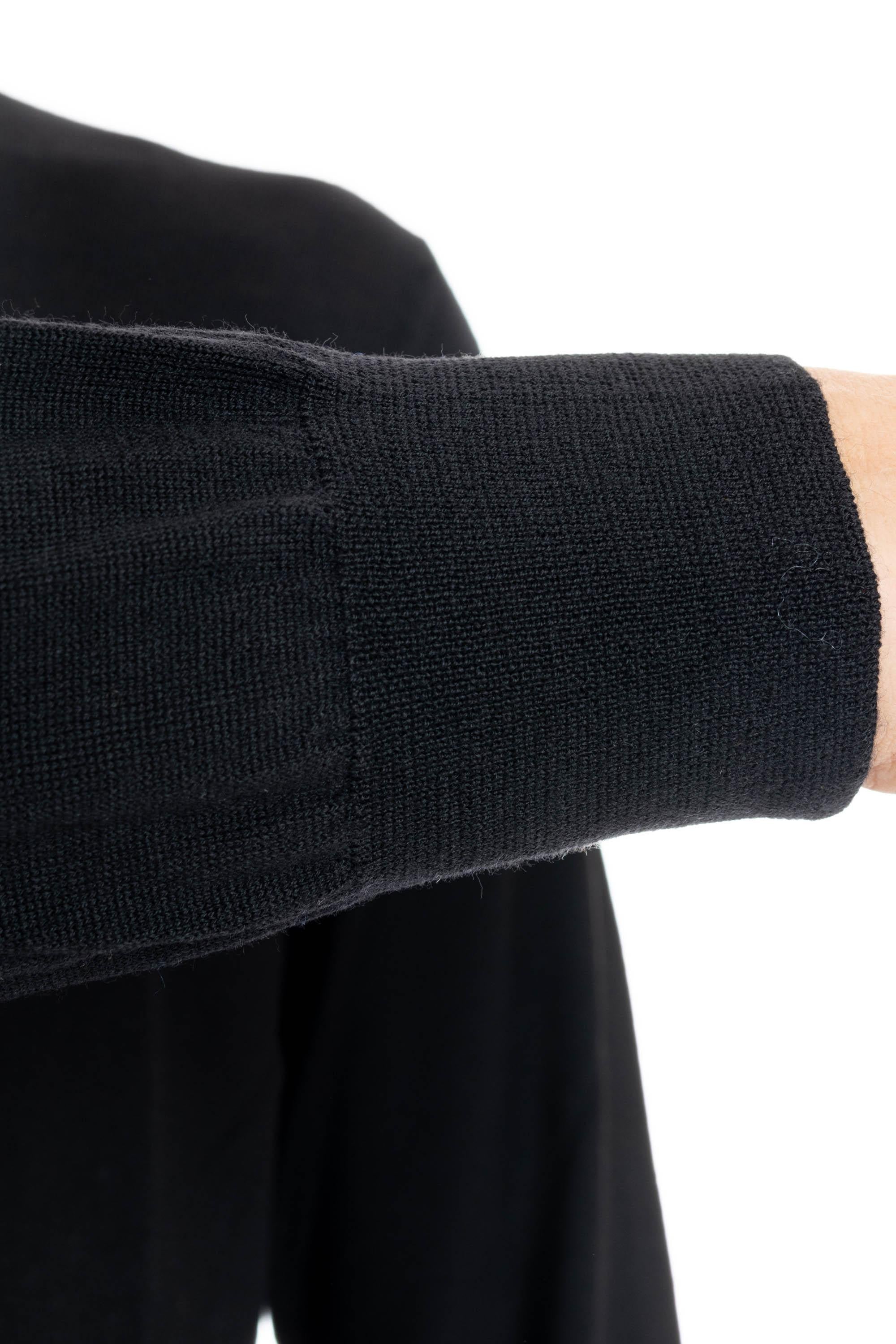Maglia lupetto in lana vergine extrafine 1479045554 0099 099 Barba
