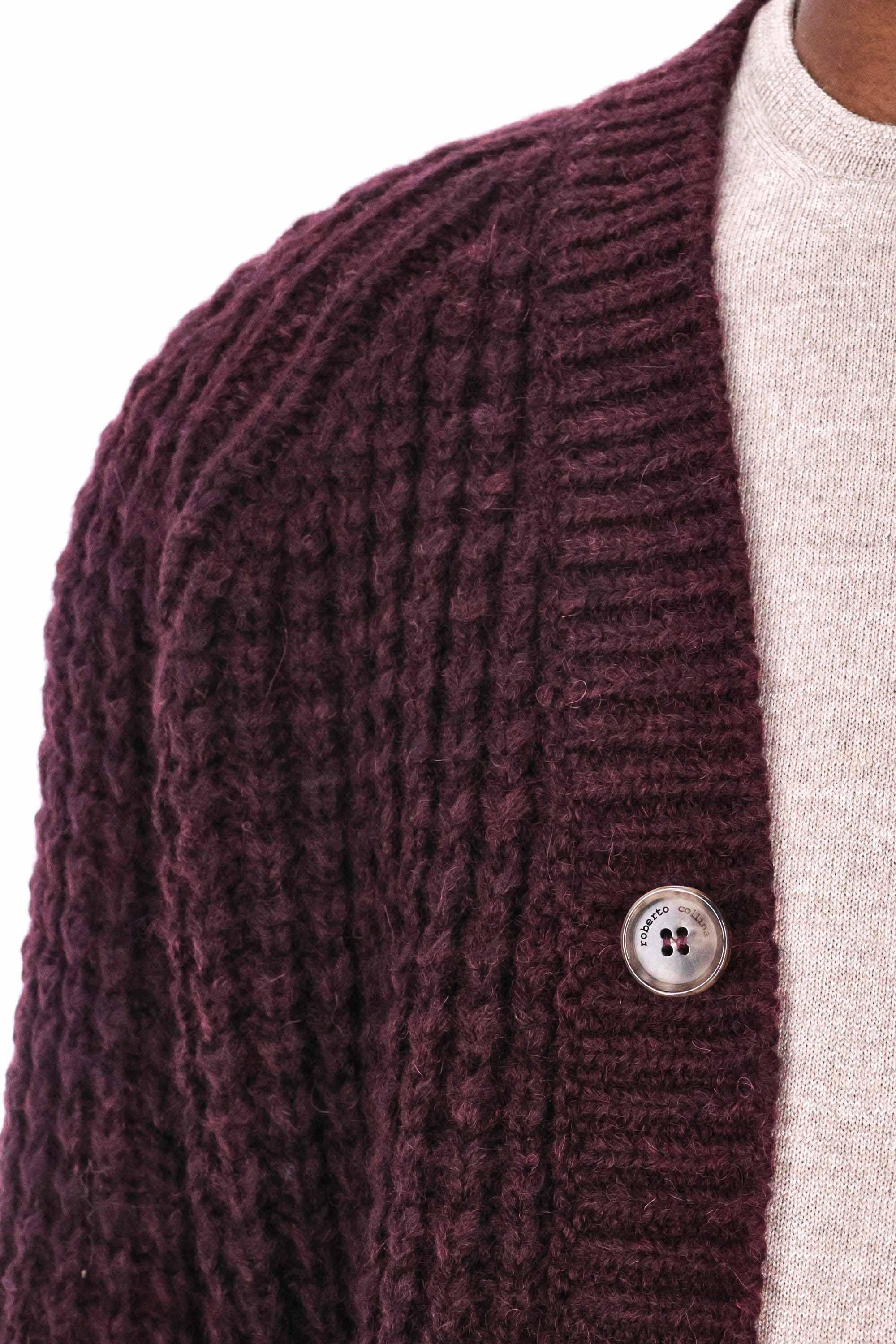 Maglia cardigan in misto alpaca 3M42110 M4236 Roberto Collina