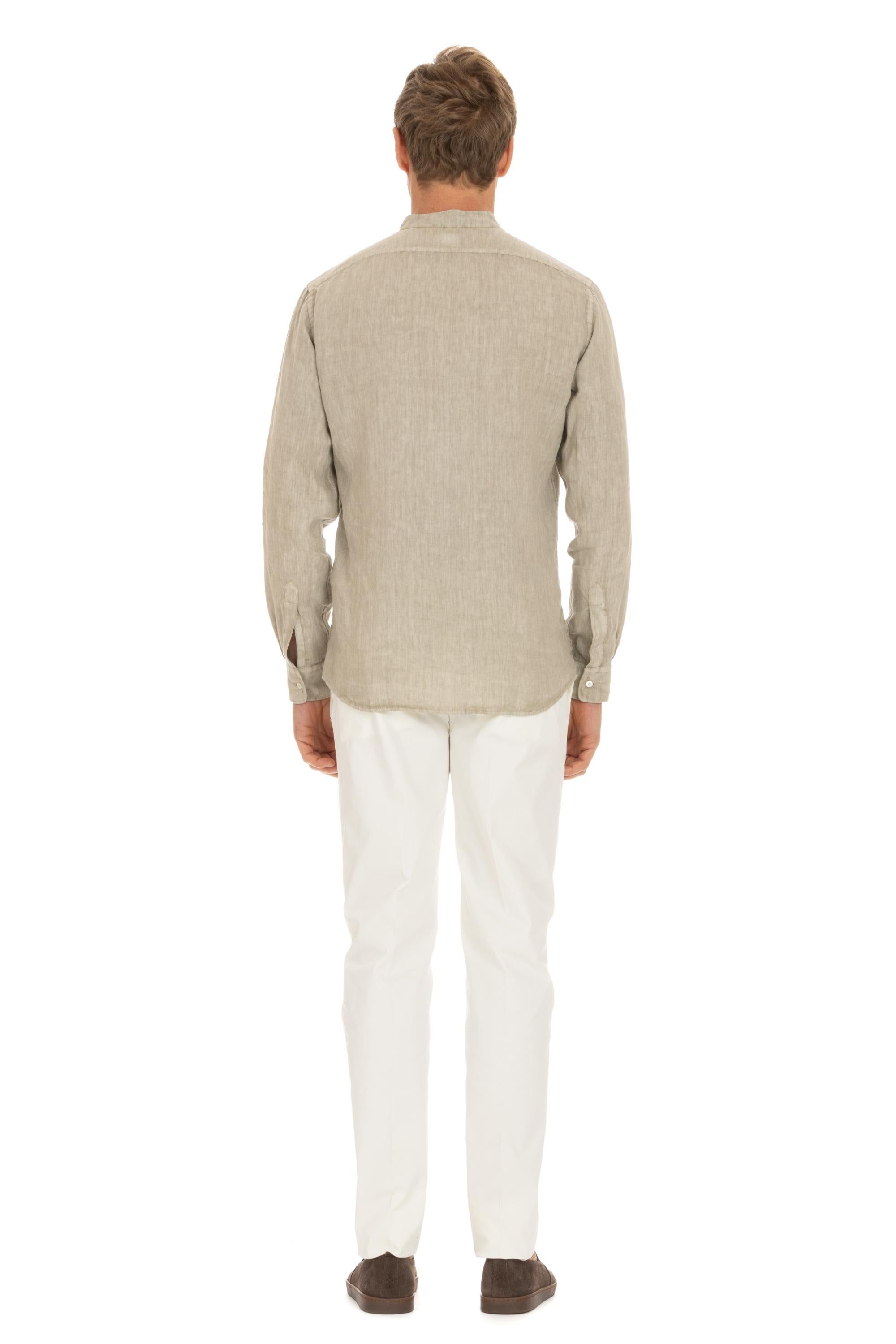 Aspesi Camicia in lino collo coreano CE76 C195 NT 85076