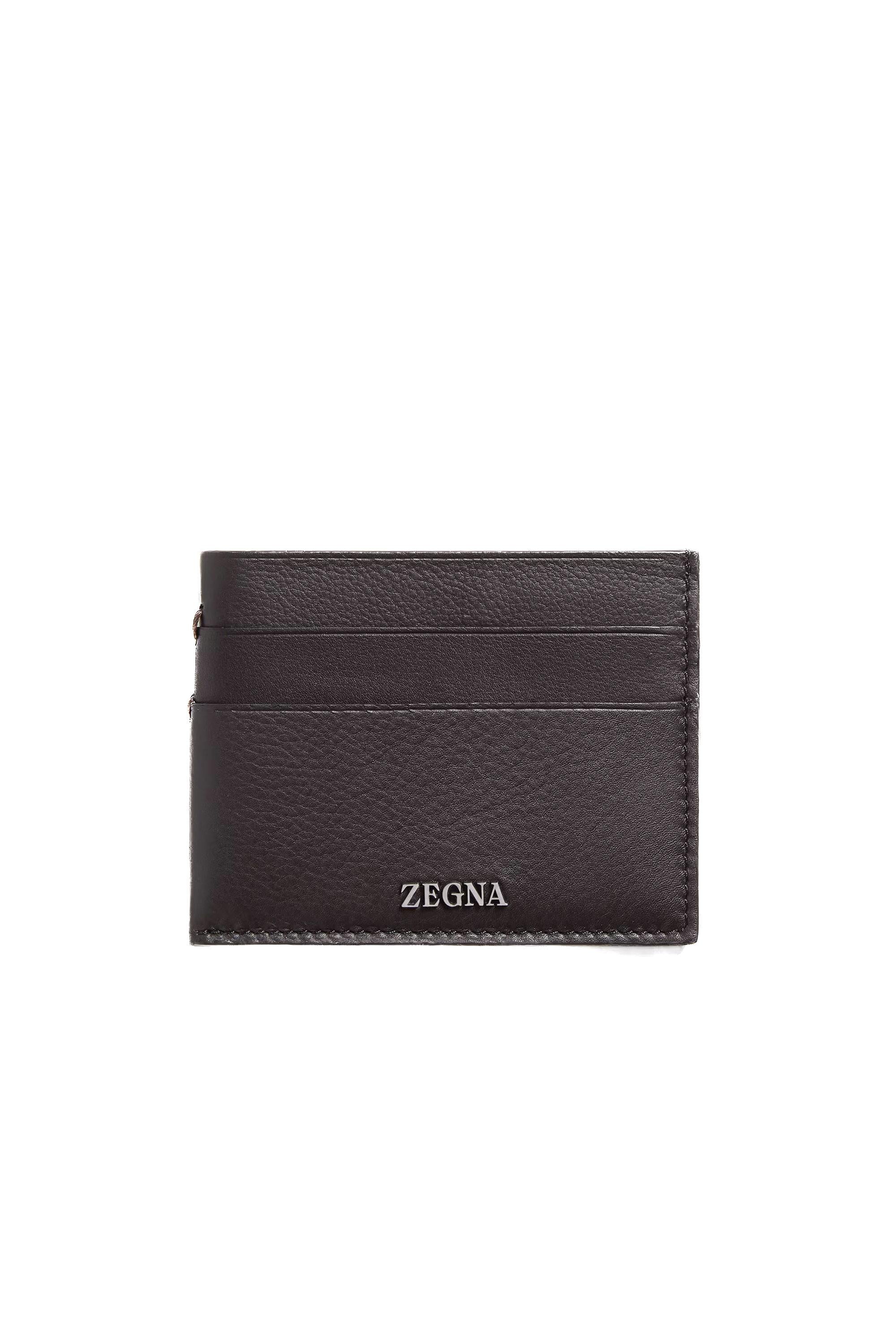 Zegna Portacarte secondskin in nappa guanteria LHOTO E1938Z AMO