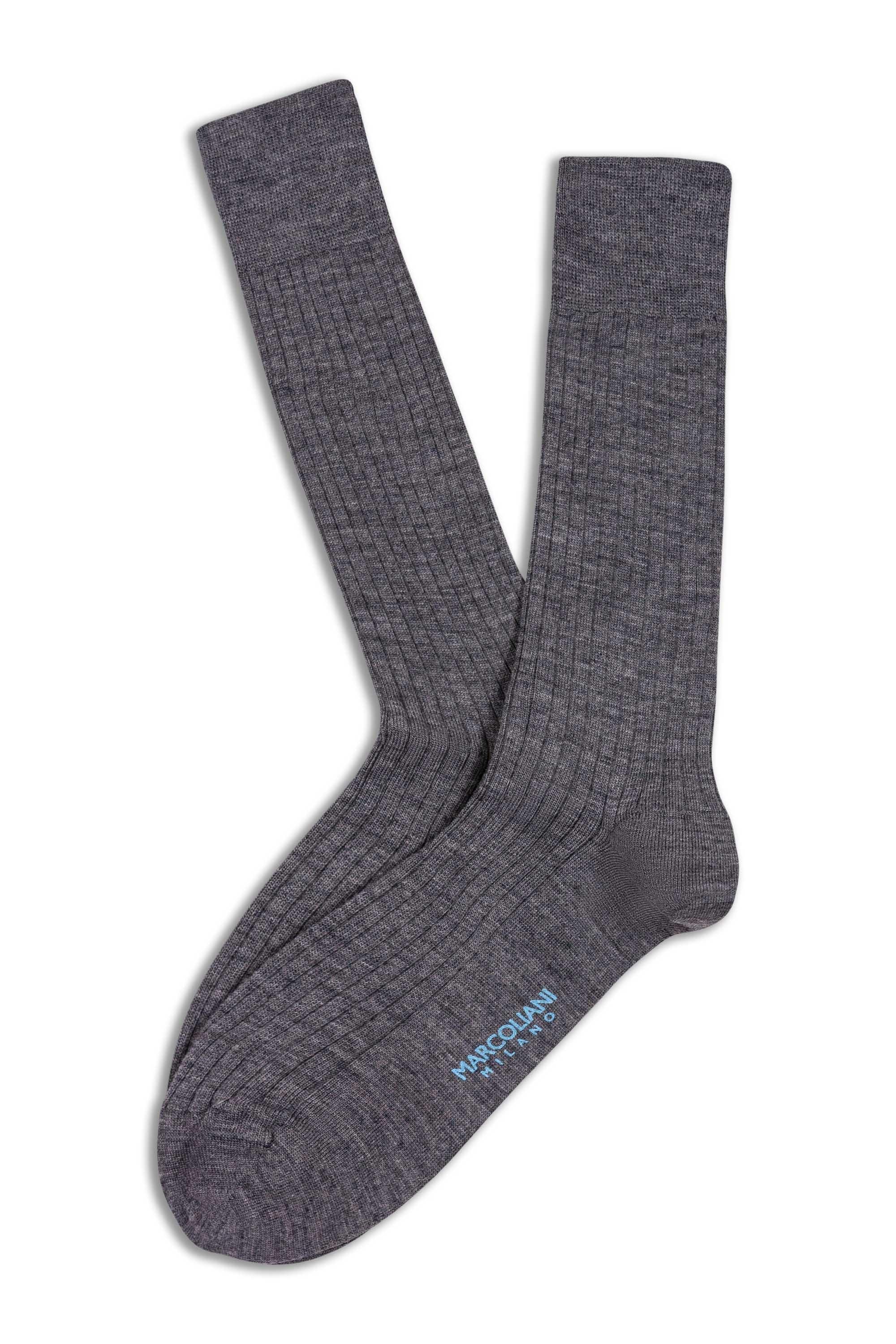 Marcoliani Calze in lana a costine lunghezza ginocchio MAR2740L/6 005