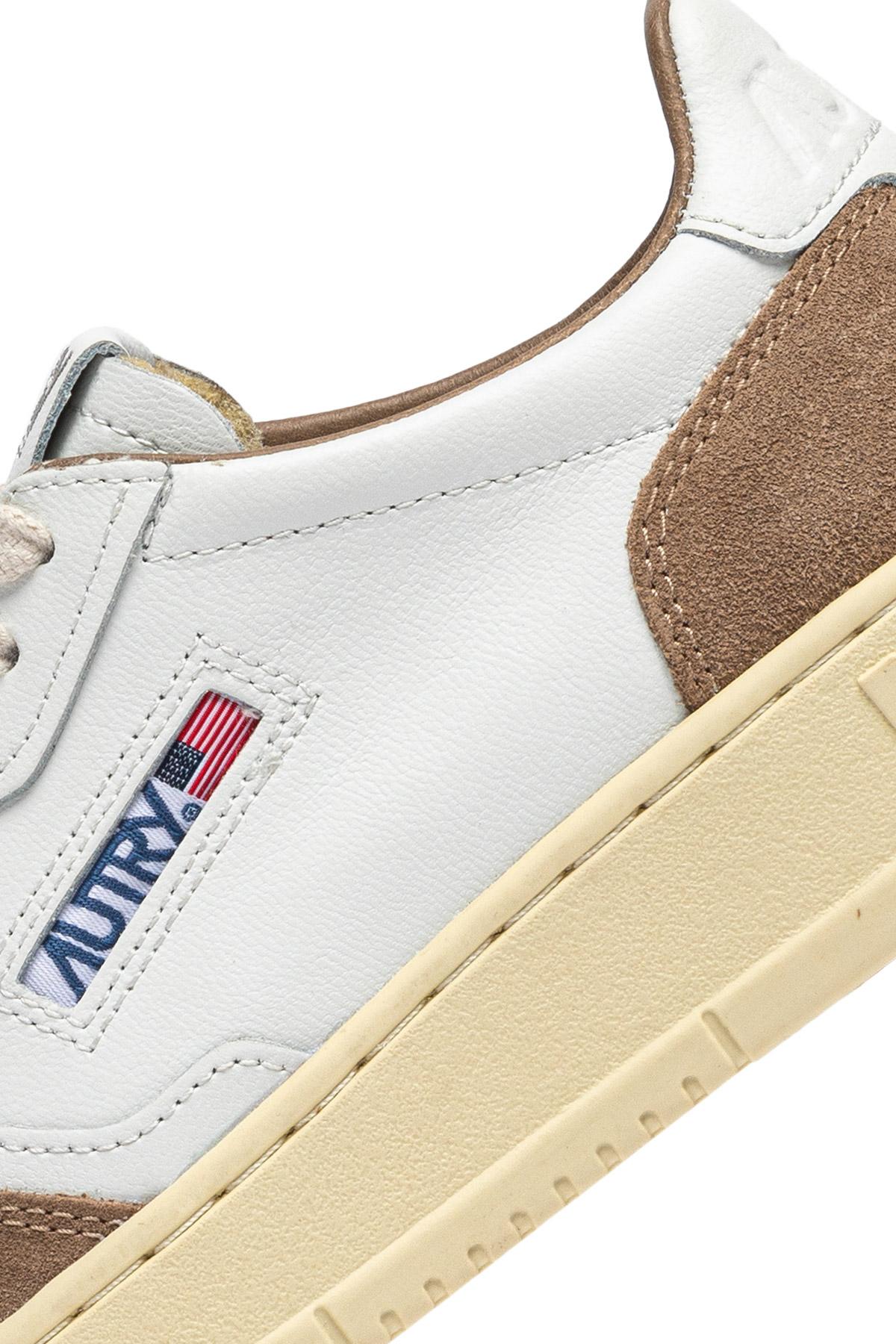 Autry Sneaker Medalist in pelle supersoft e camoscio AULM FT02 WHT/ANTIL