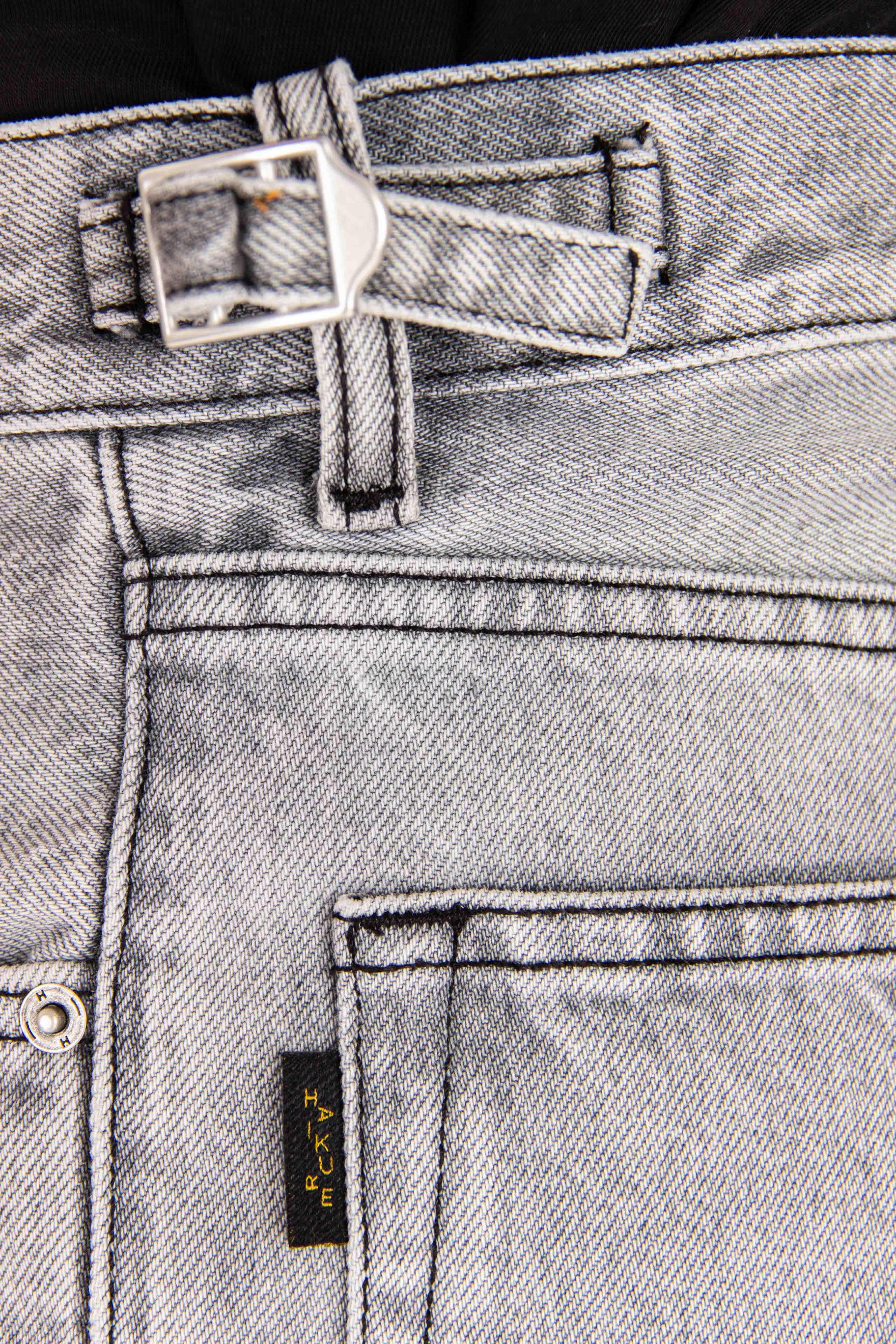 Jeans grigio modello Logan straight wide leg 03252DF118 L0858 Haikure