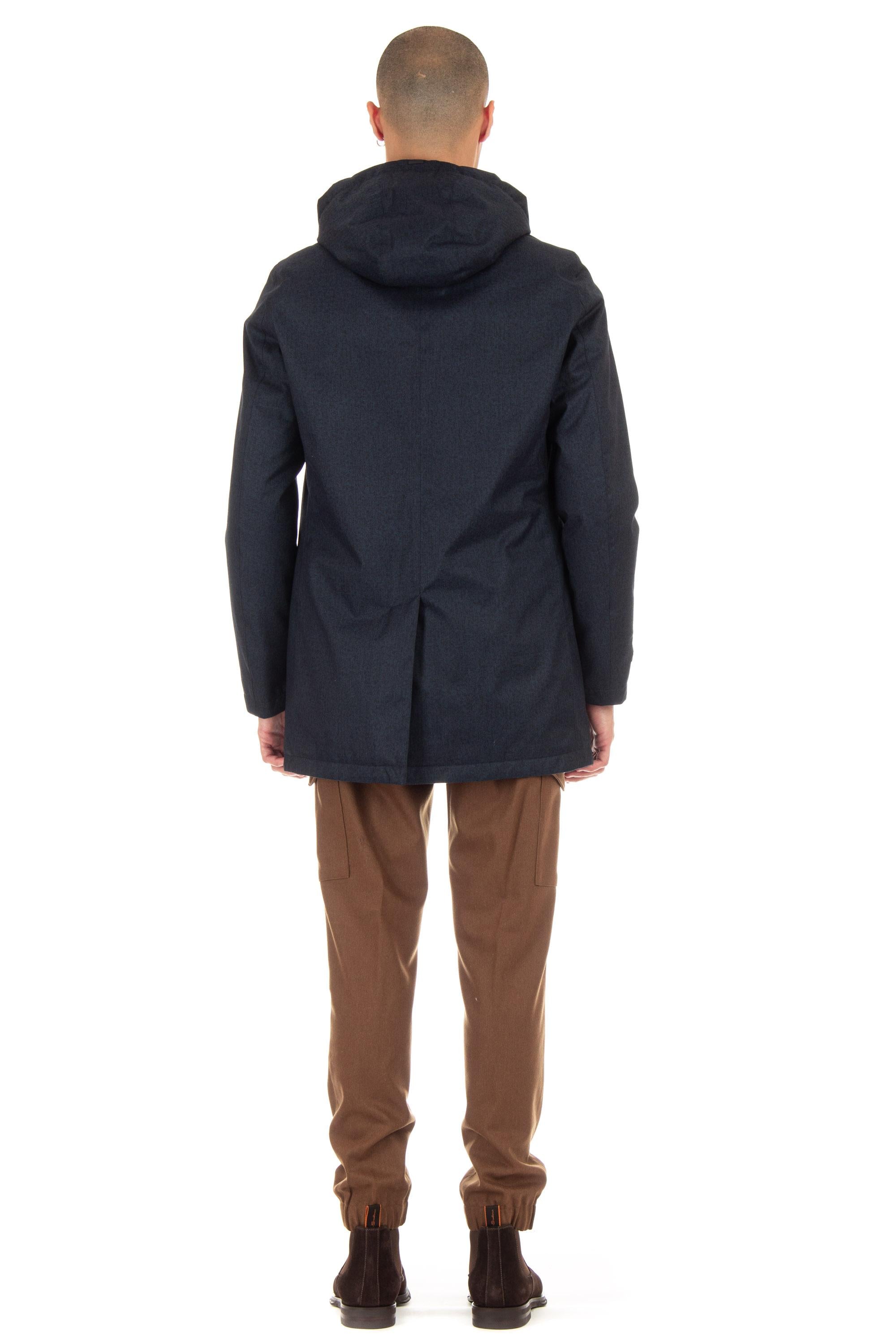 Car coat effetto lana con collo camicia linea laminar PI00268UL-12393 9201 Herno