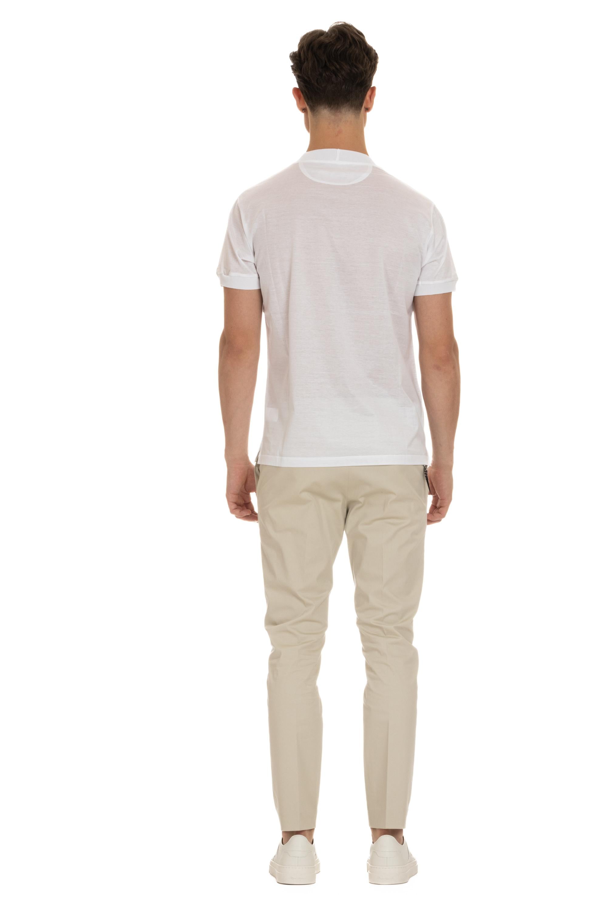 T-shirt in cotone mercerizzato KEYS PWE24-04 BIANCO Tagliatore