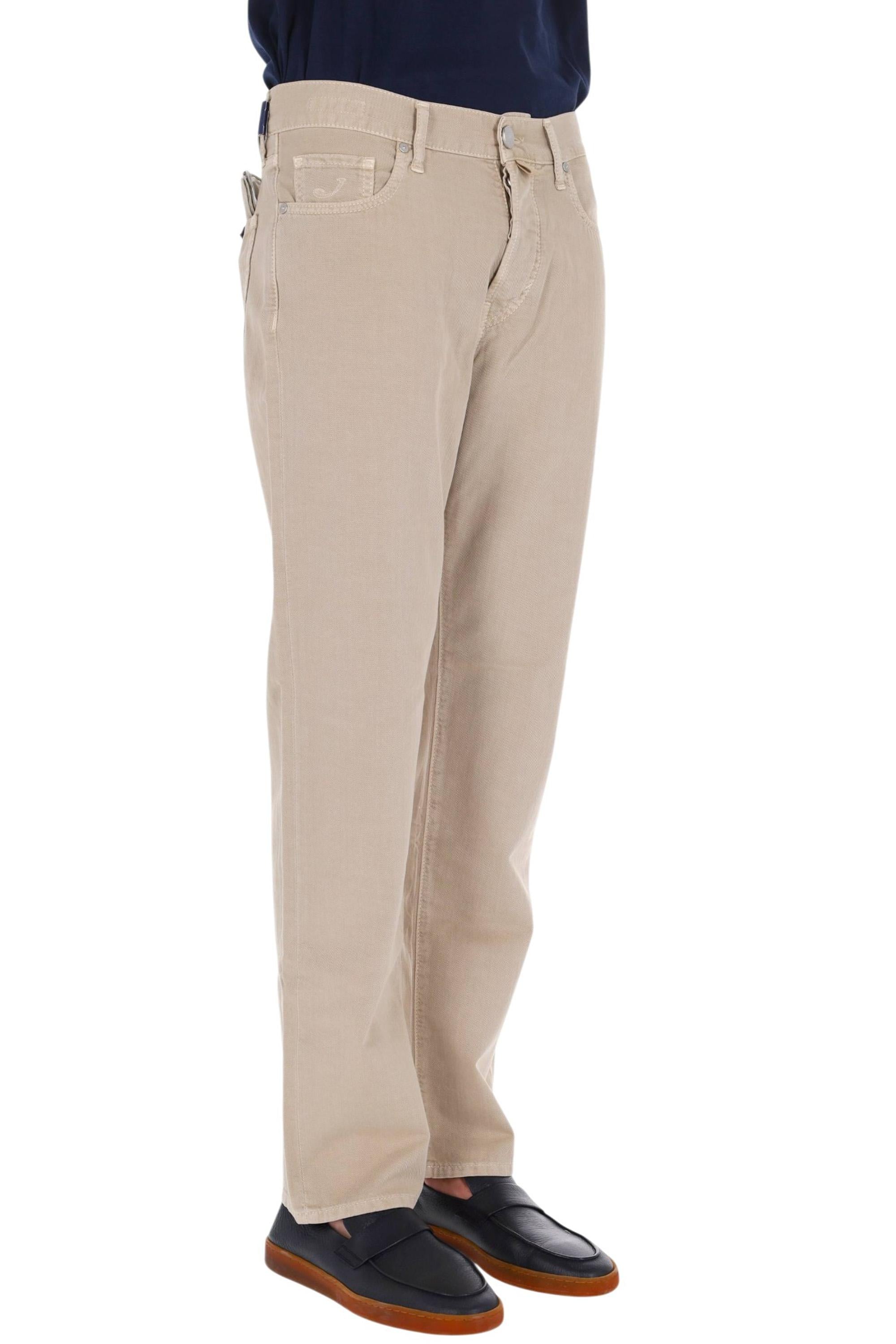 Jacob Cohen Jeans in puro cotone etichetta pelle Edo fit QE031-036-T864A/2 C99