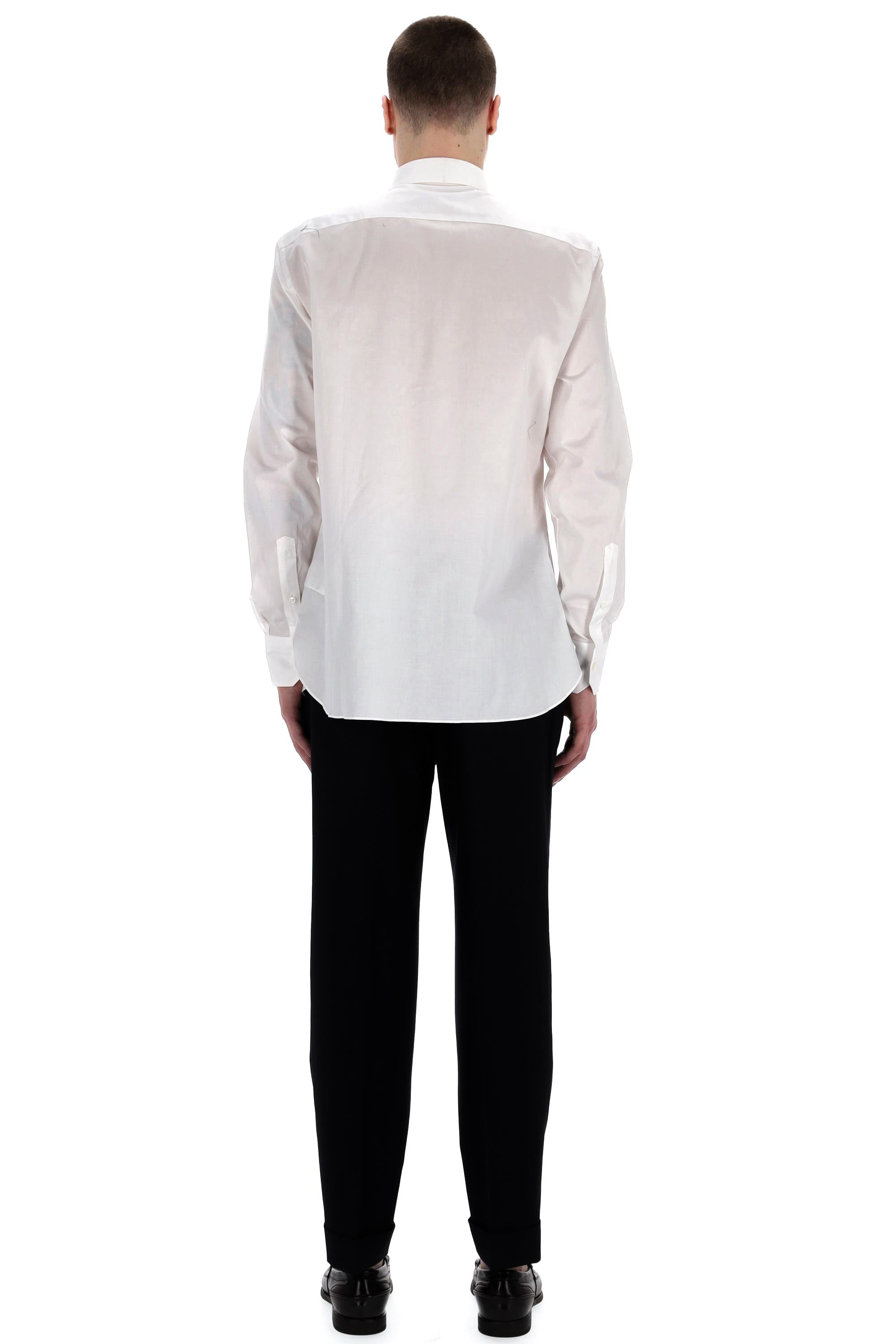 Zegna Camicia in cotone diagonale Trofeo 801341A8 9MS0JI 005