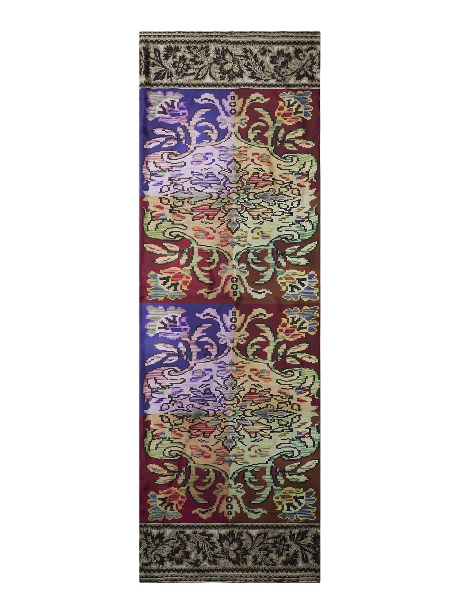 Pierre-Louis Mascia Sciarpa double-face mod. Aloewon in seta-modal-cashmere 515834 101-18
