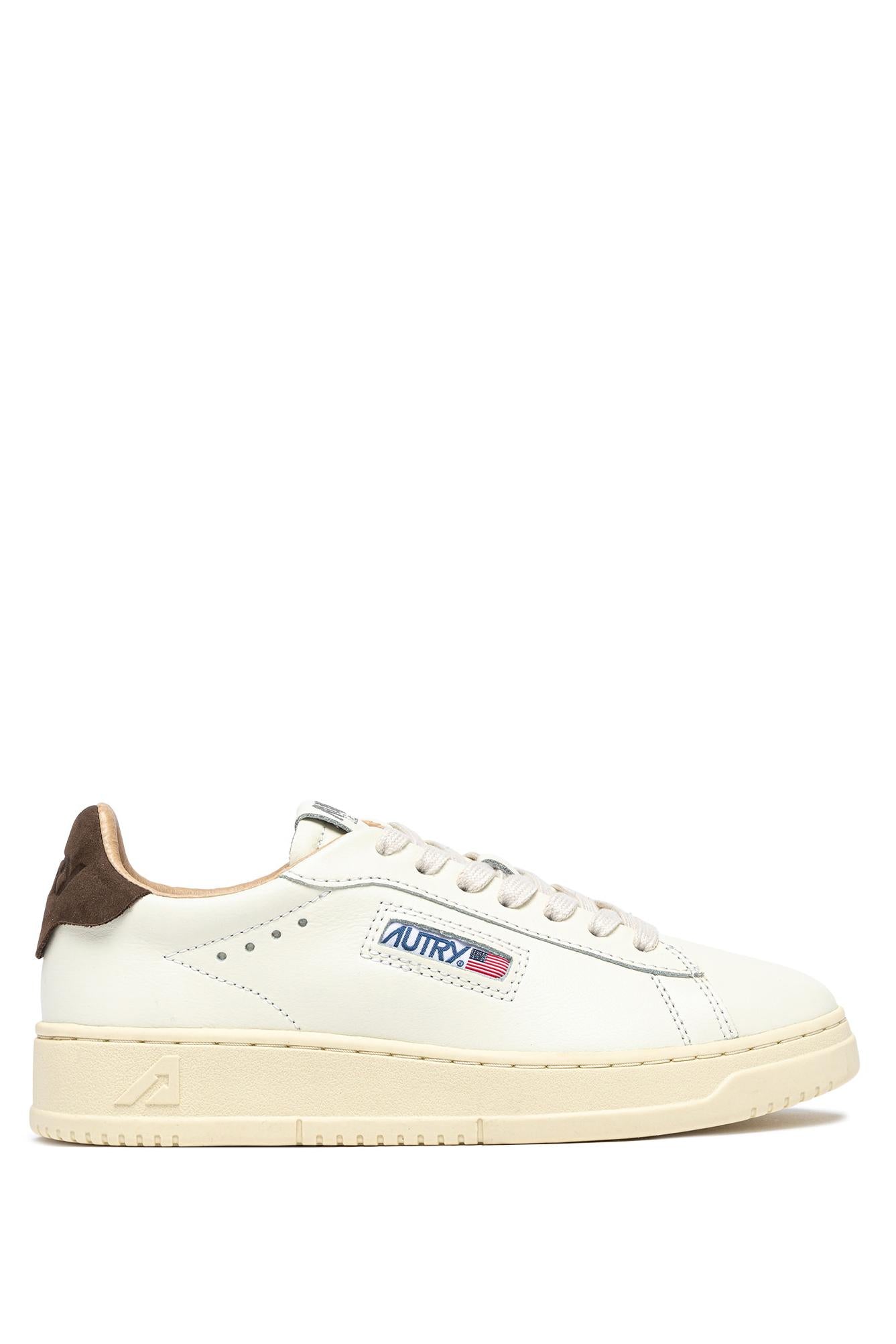 Autry Sneaker Dallas in pelle talloncino marrone ADLM MR22 MRSH/TEAK