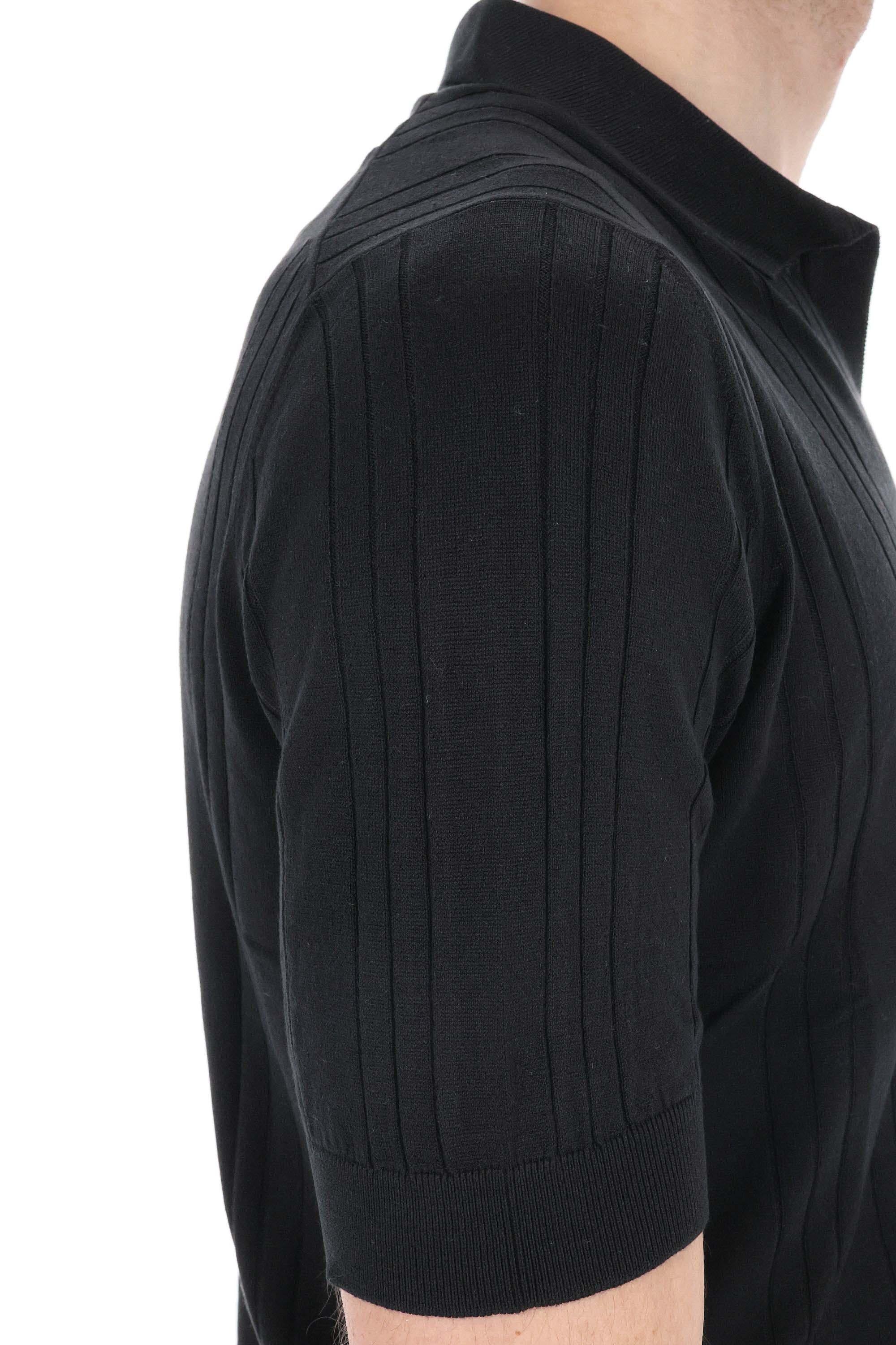 Polo in pura seta open collar PAVEL GSE25-03 25E222 099 Tagliatore