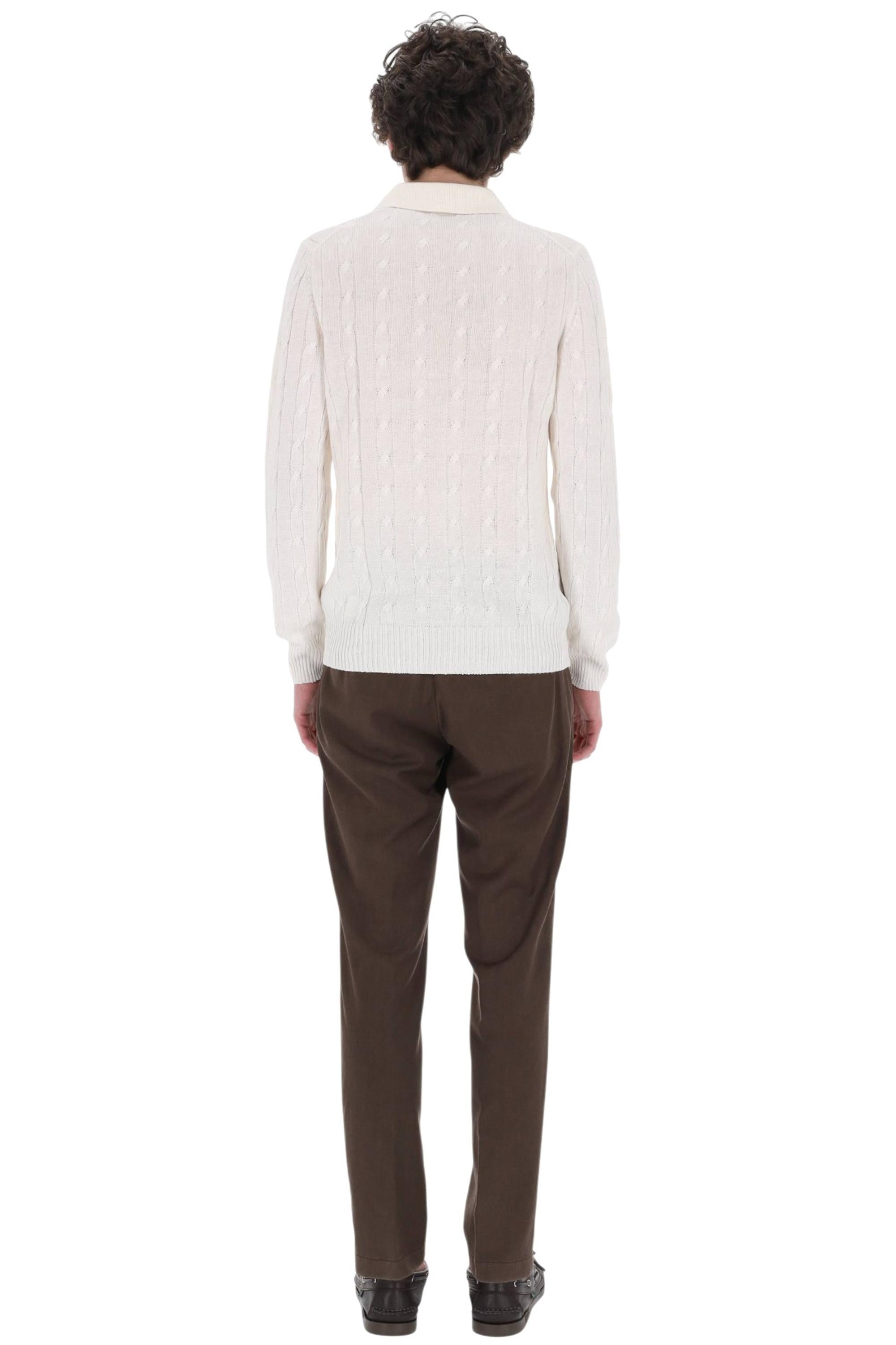 Barba Polo-maglieria in lino-cotone a trecce 1866723572 001