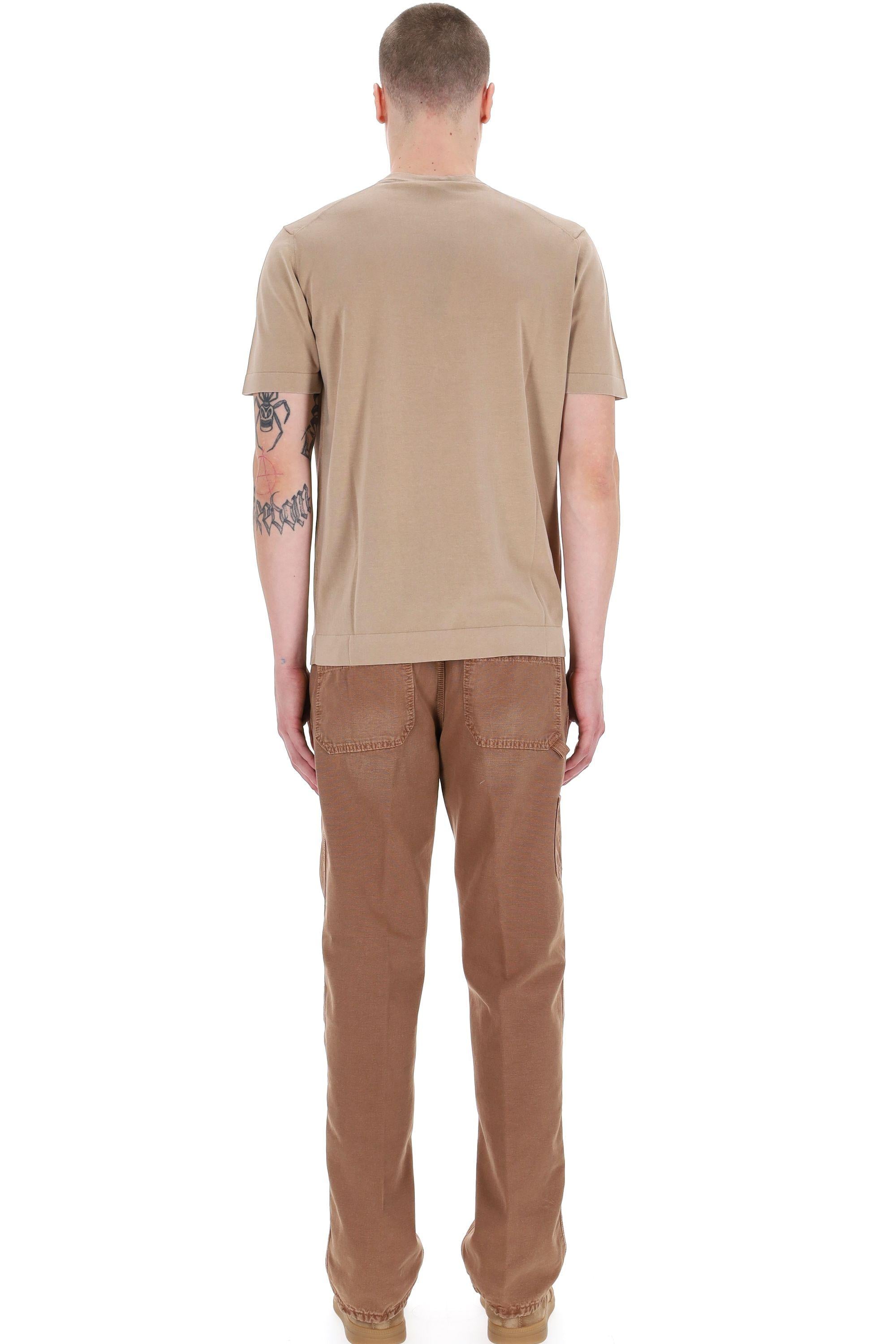 T-shirt in cotone frosted superlight D0GF100N-2 515 Drumohr