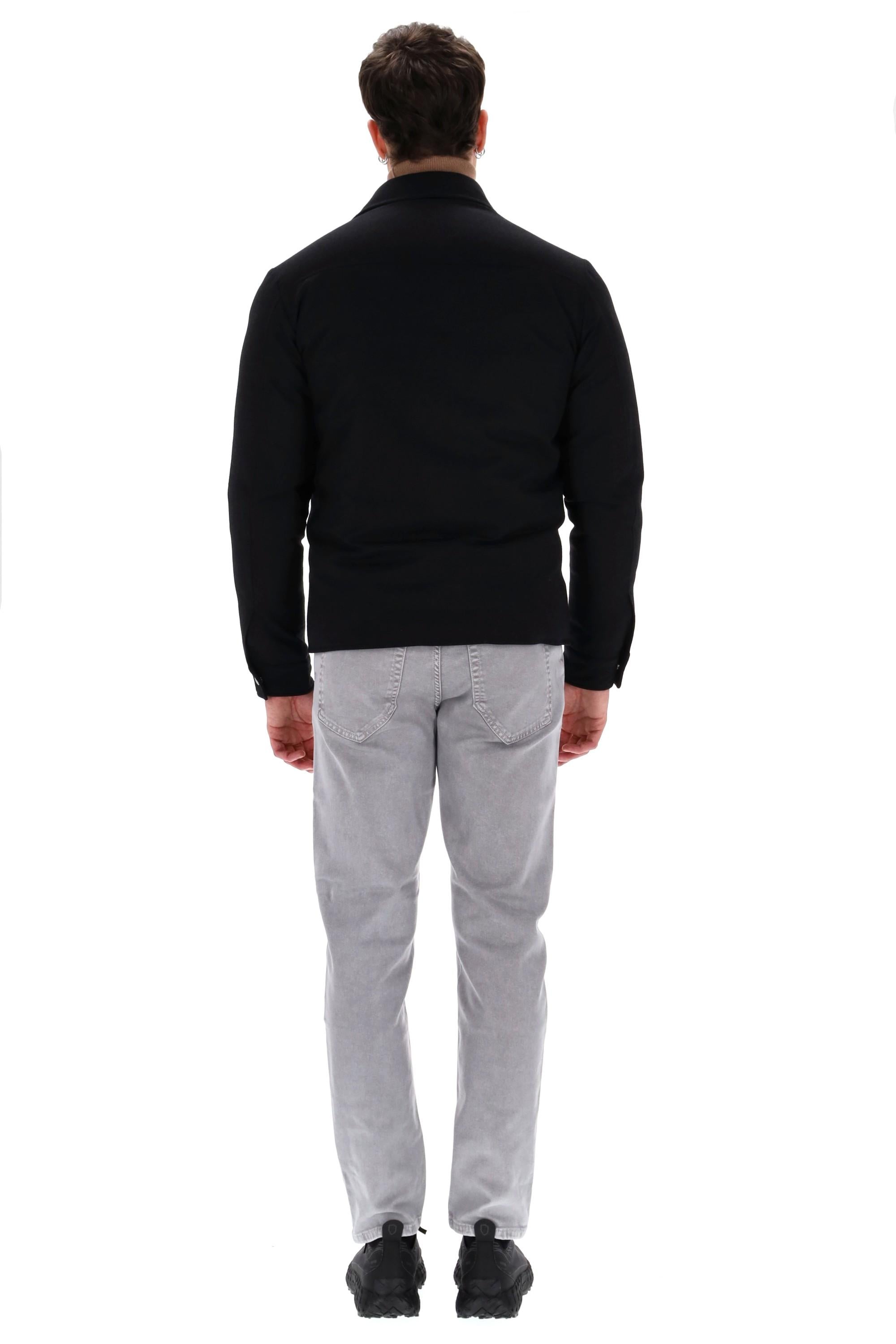 Eleventy Giubbotto in lana 14 micron con bottoni a pressione J75GBTI30 TES0H009 22