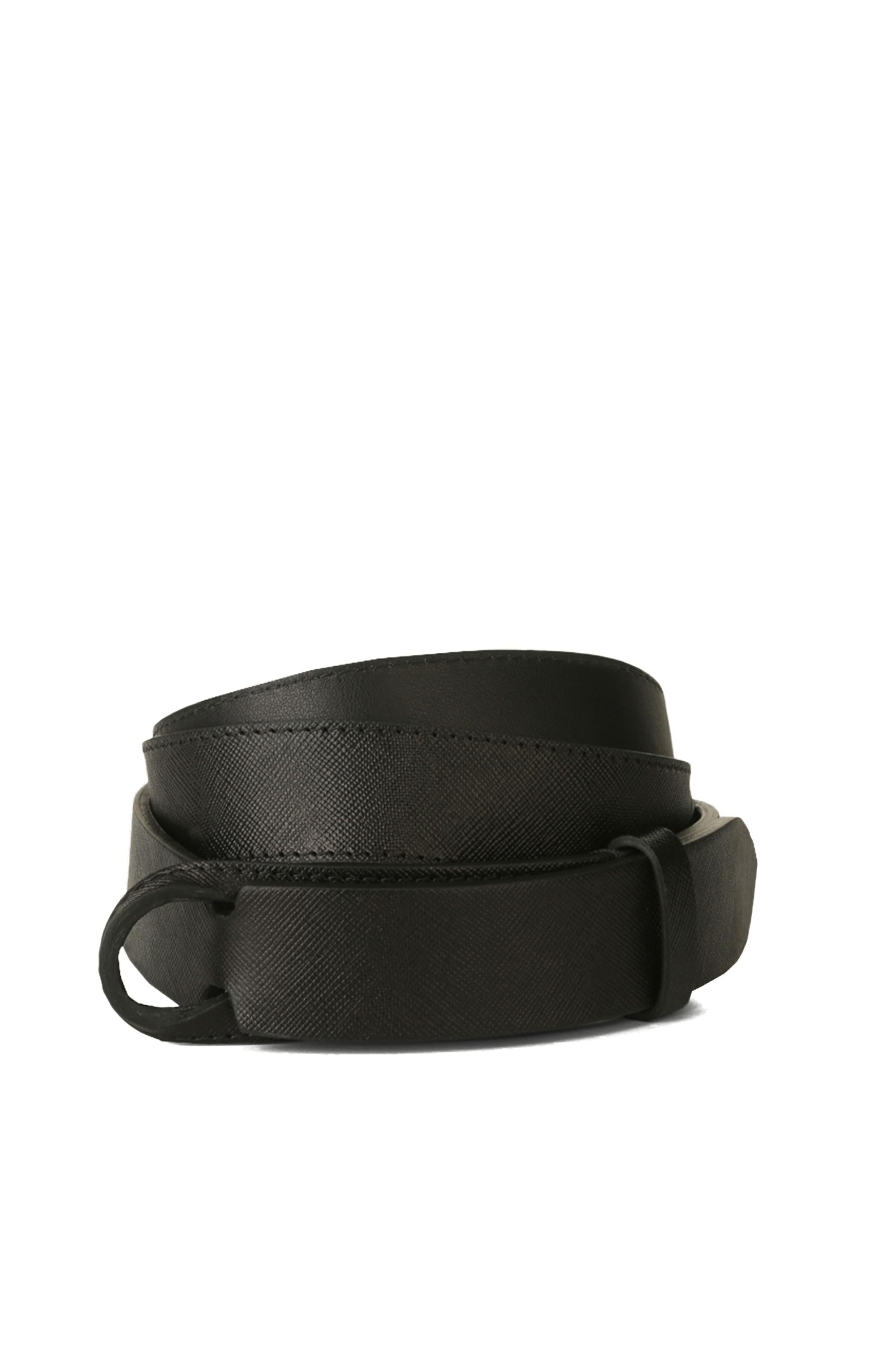 Orciani Cintura in pelle saffiano No Buckle NB0061_SAF NERO