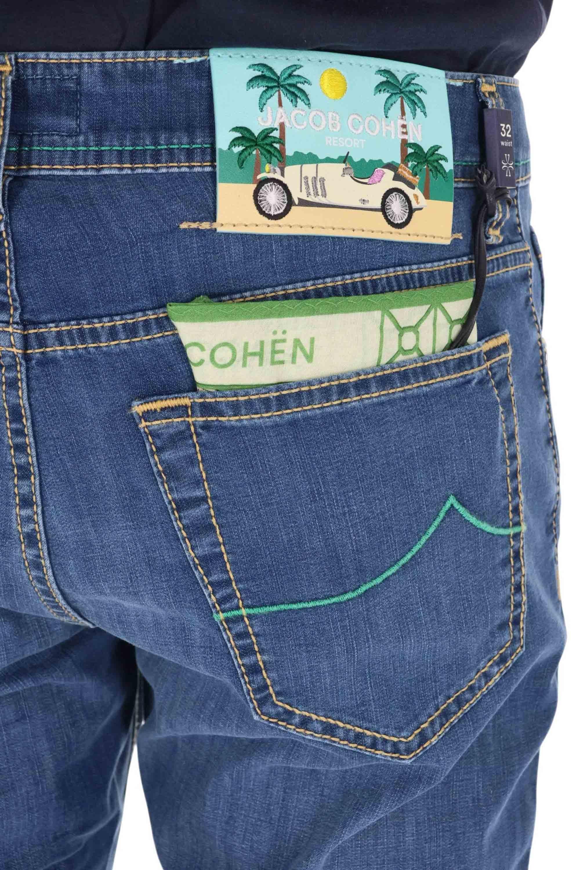 Jacob Cohen Jeans in cotone stretch Bard fit linea Resort QR004-R03-S3735 200D