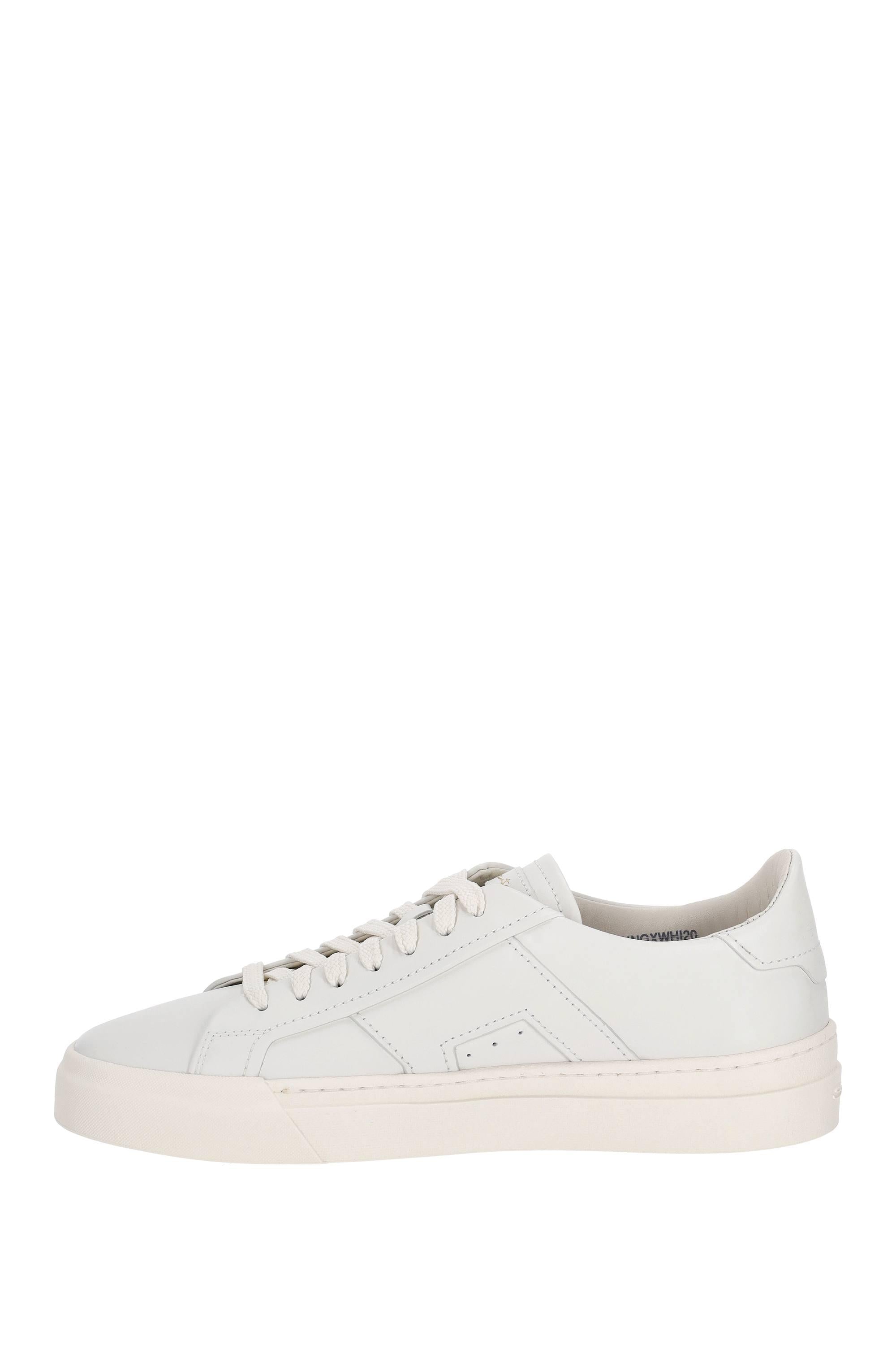 Sneaker in pelle double buckle MBGT21779PNNGXWH I20 Santoni