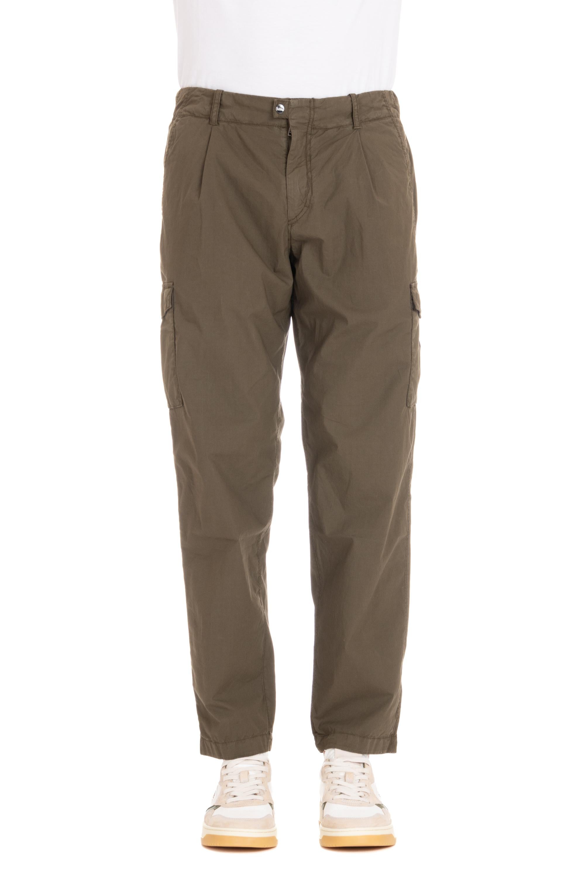 Pantalone cargo in cotone popeline PT000040U 7730T02 Herno