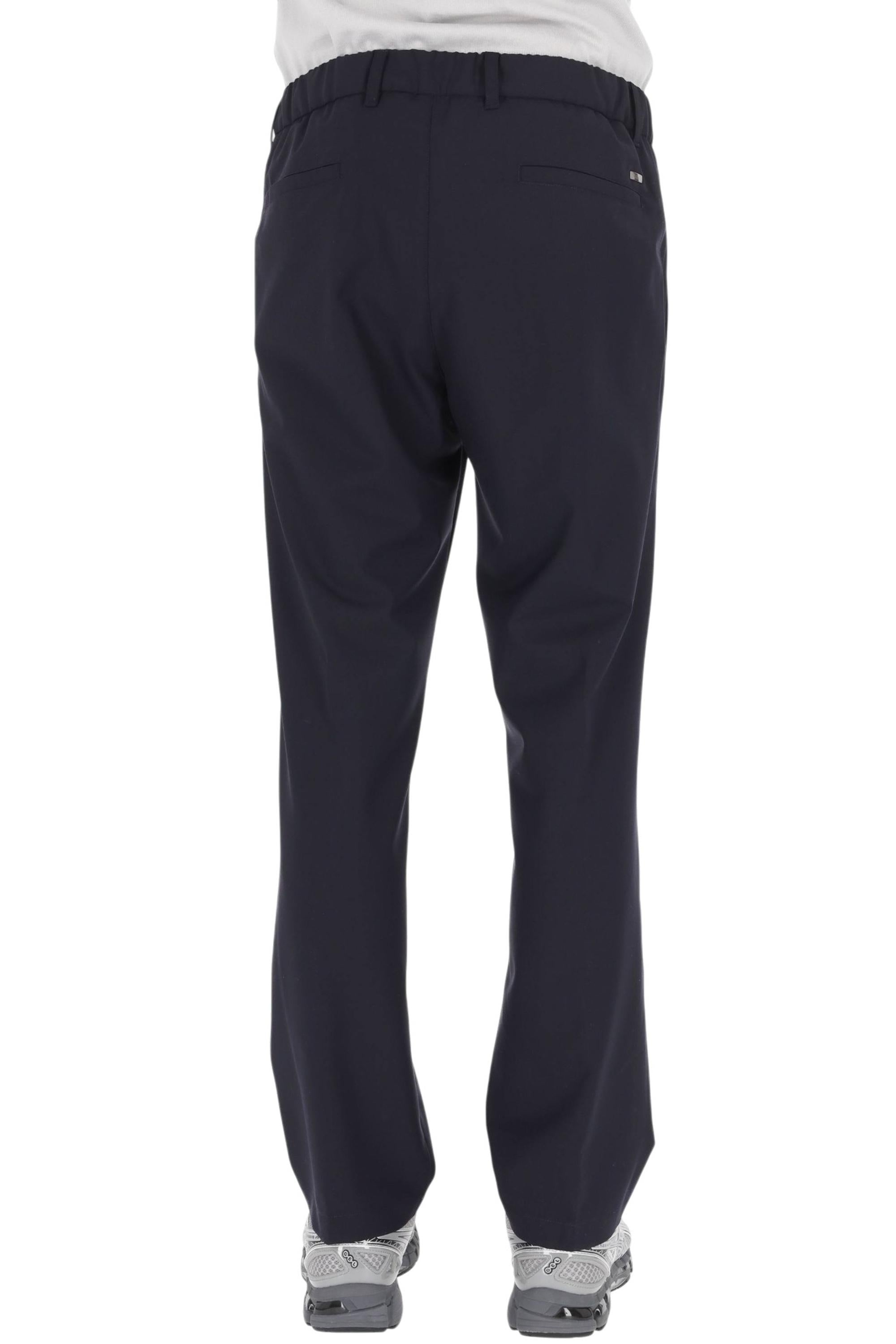 Herno Pantalone con coulisse in lana tecnica PT000163U 9200