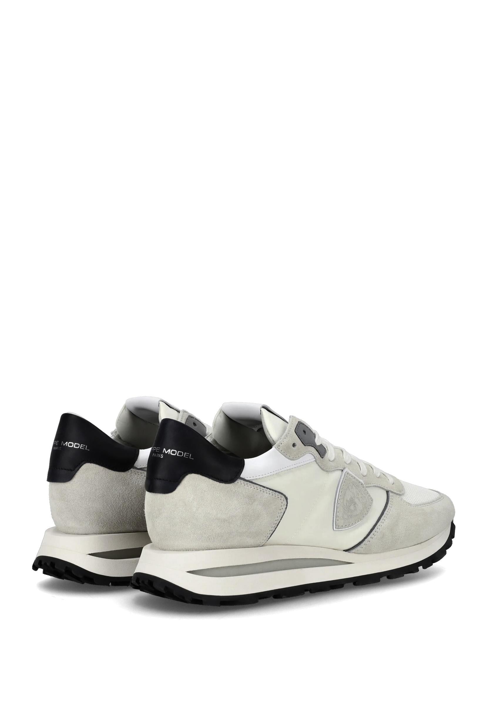 Philippe Model Sneaker Tropez in camoscio e nylon talloncino nero TKLU TROPEZ.2 W007