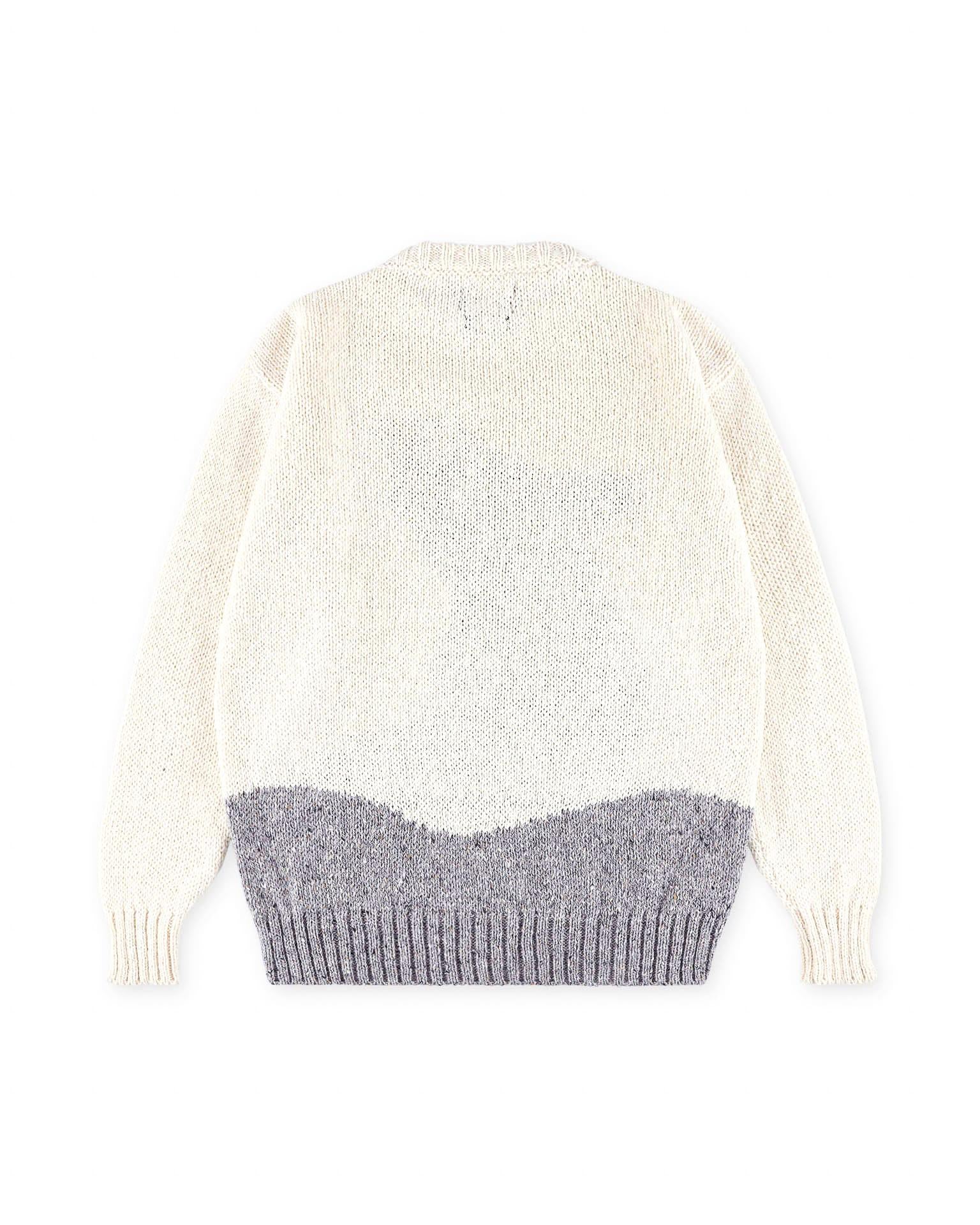 Howlin' Maglia girocollo in lana-mohair disegno foca jacquard MY NEW BEST FRIEND FROSTY