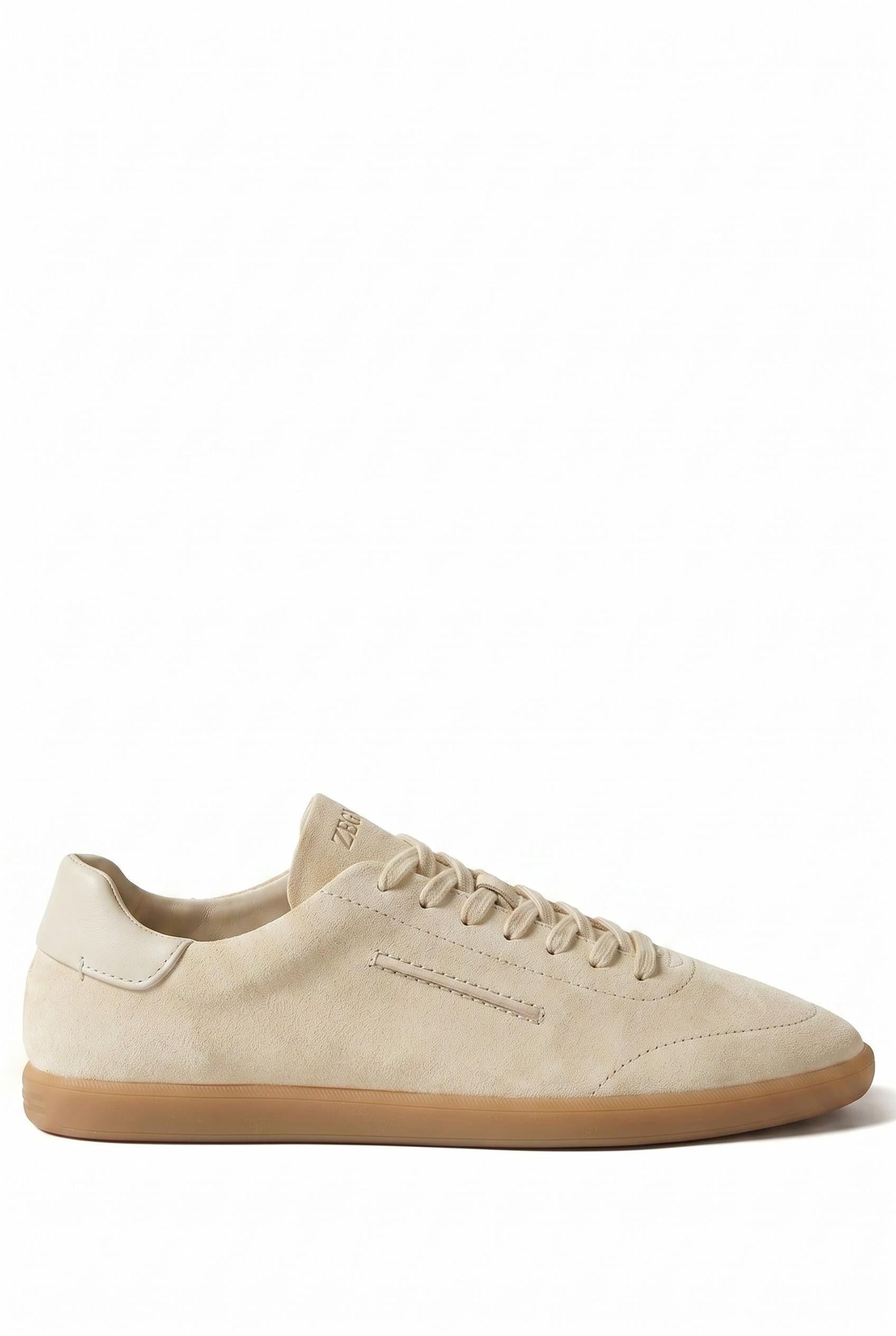 Zegna Sneaker modello 232 in camoscio LHSOY-S8218Z/2 PAN