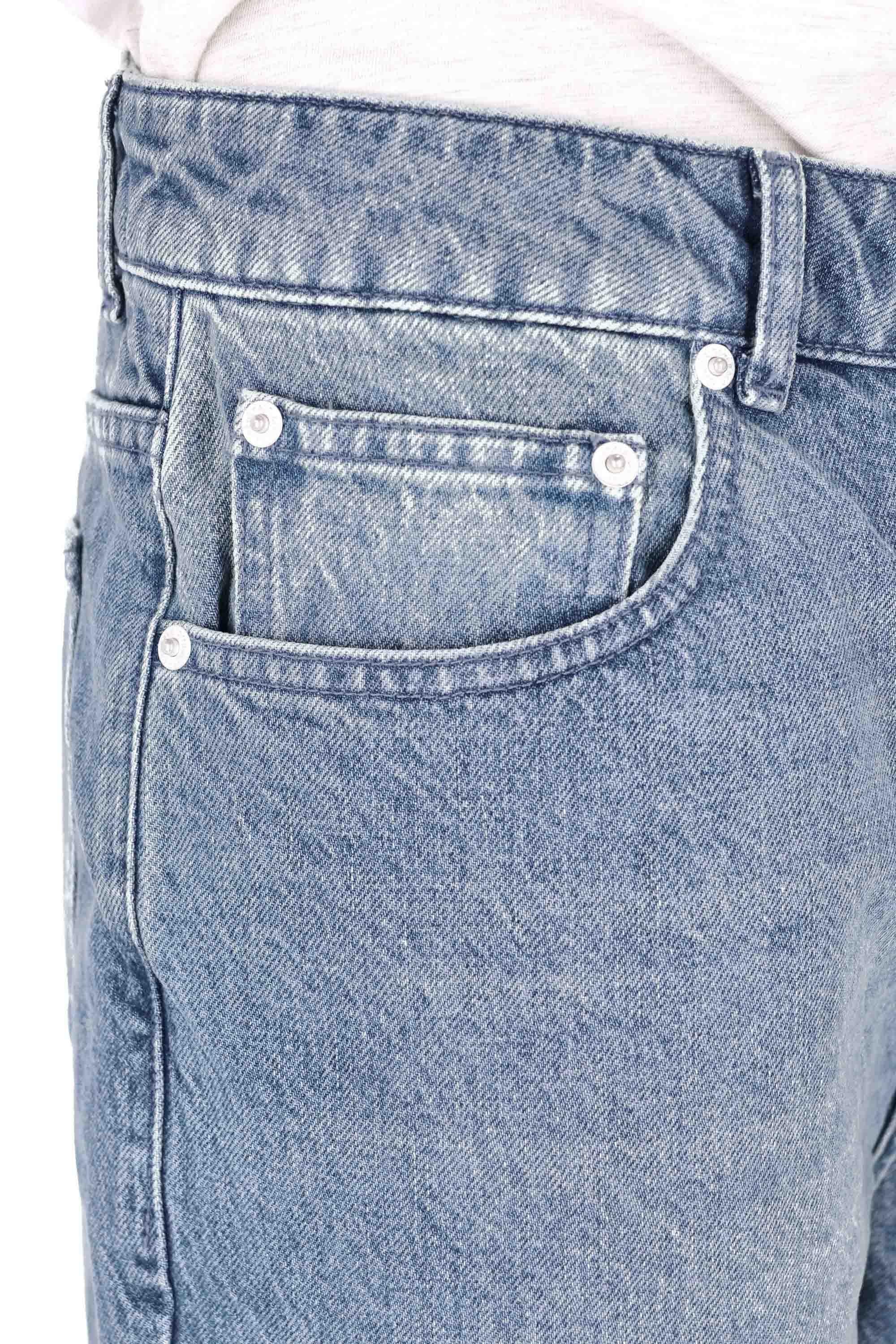 Officine Générale Jeand "Daily Classics" in puro cotone DLCM5PT765 MID BLUE