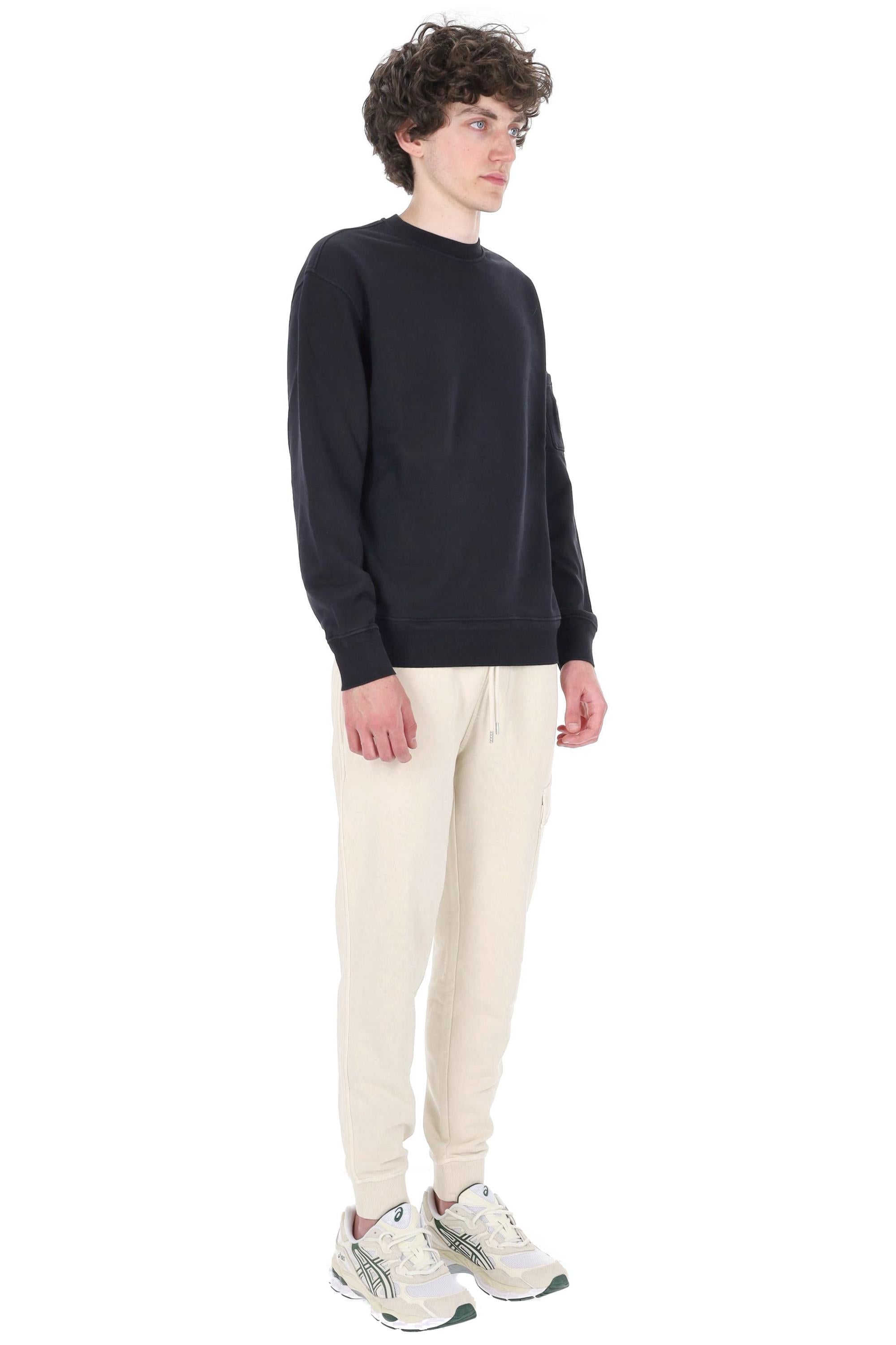 CP Company Felpa girocollo in cotone diagonale 20CMSS036A 110044G 888