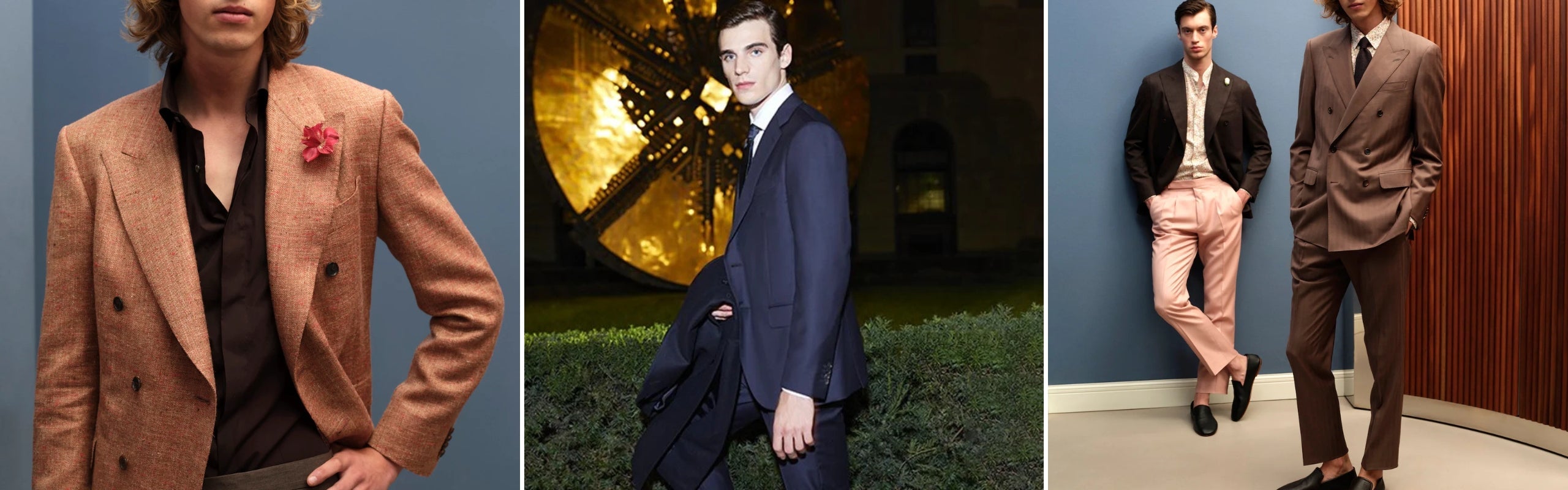Selezione sartoria italiana Caruso: abiti completi uomo e giacche sartoriali di lusso in vari tessuti e tonalità | Setaccio Novara