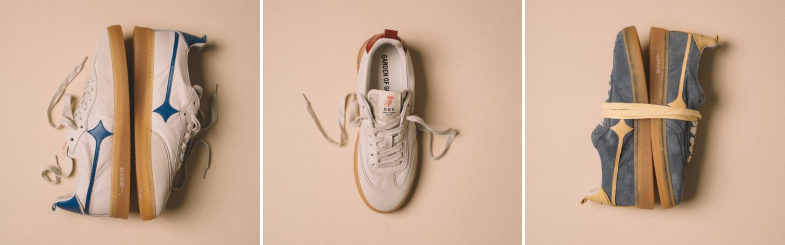 Sneakers GOG (Garden of God) minimaliste: varianti cromatiche e logo a stella