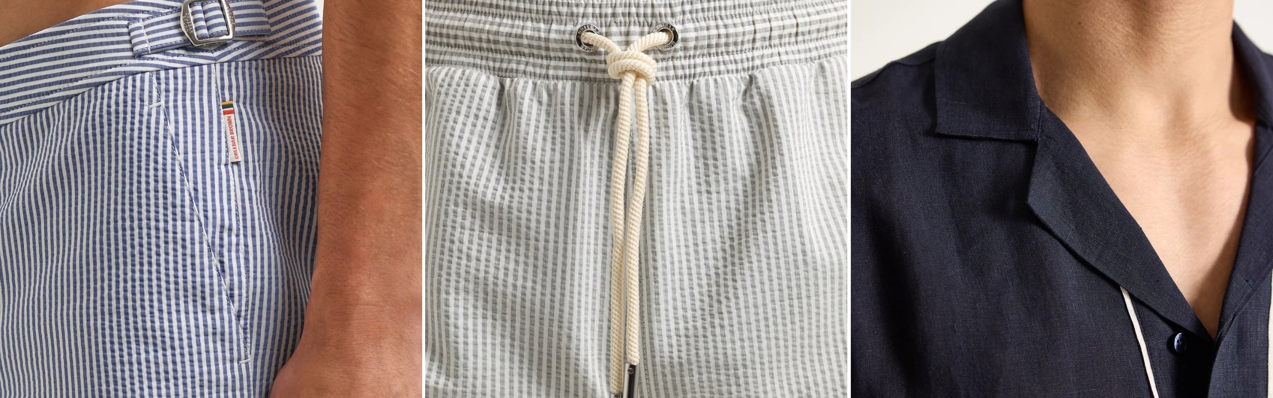 Orlebar Brown: costumi sartoriali e camicie in lino. Resortwear di lusso stile Riviera | Setaccio