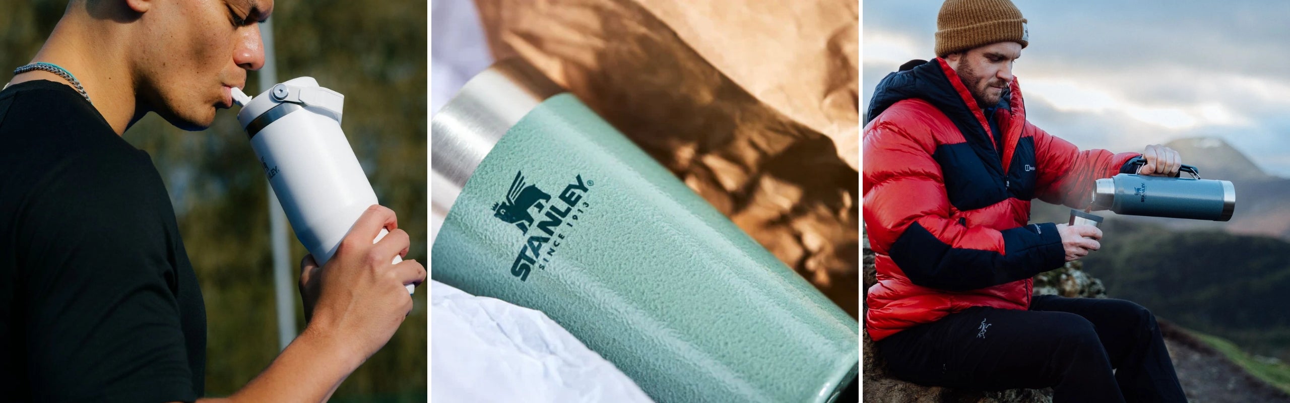 Stanley: thermos verdi e borracce Iceflow bianche per camping e idratazione quotidiana | Setaccio
