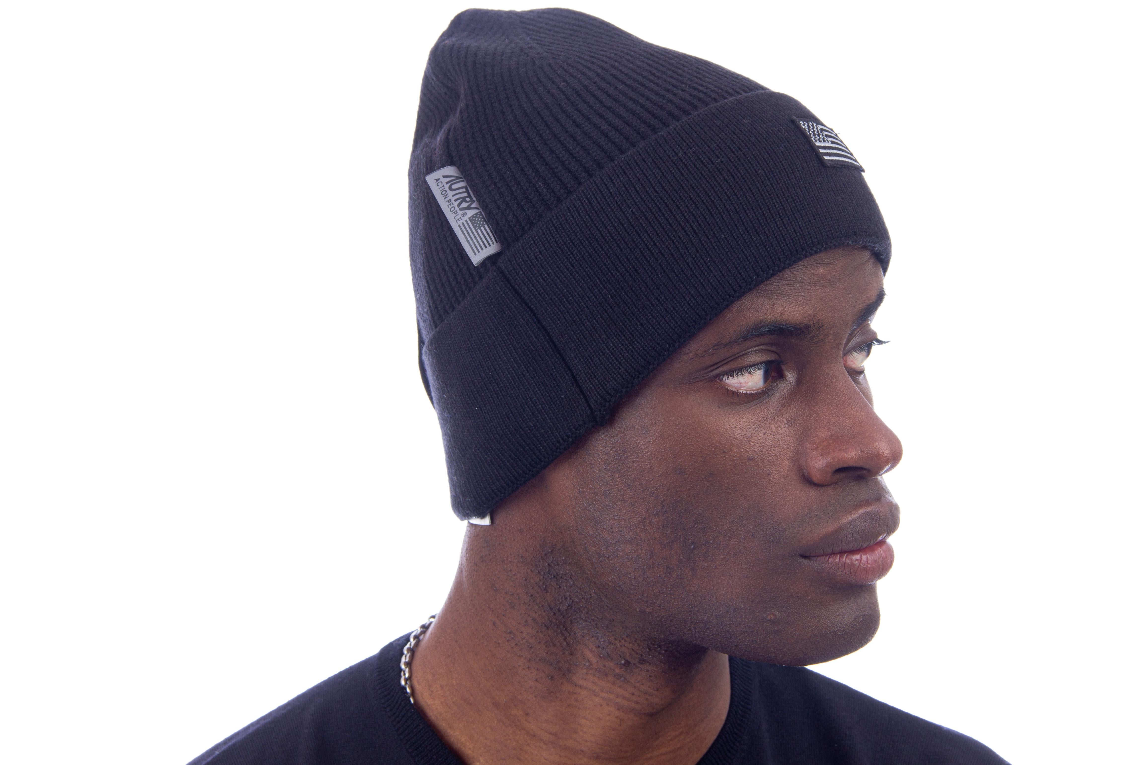 Wool beanie with autry logo