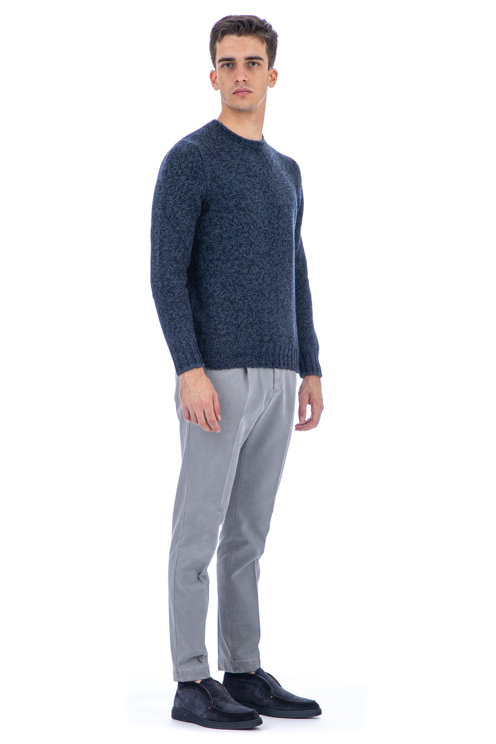 TWISTED VIRGIN WOOL CREWNECK SWEATER