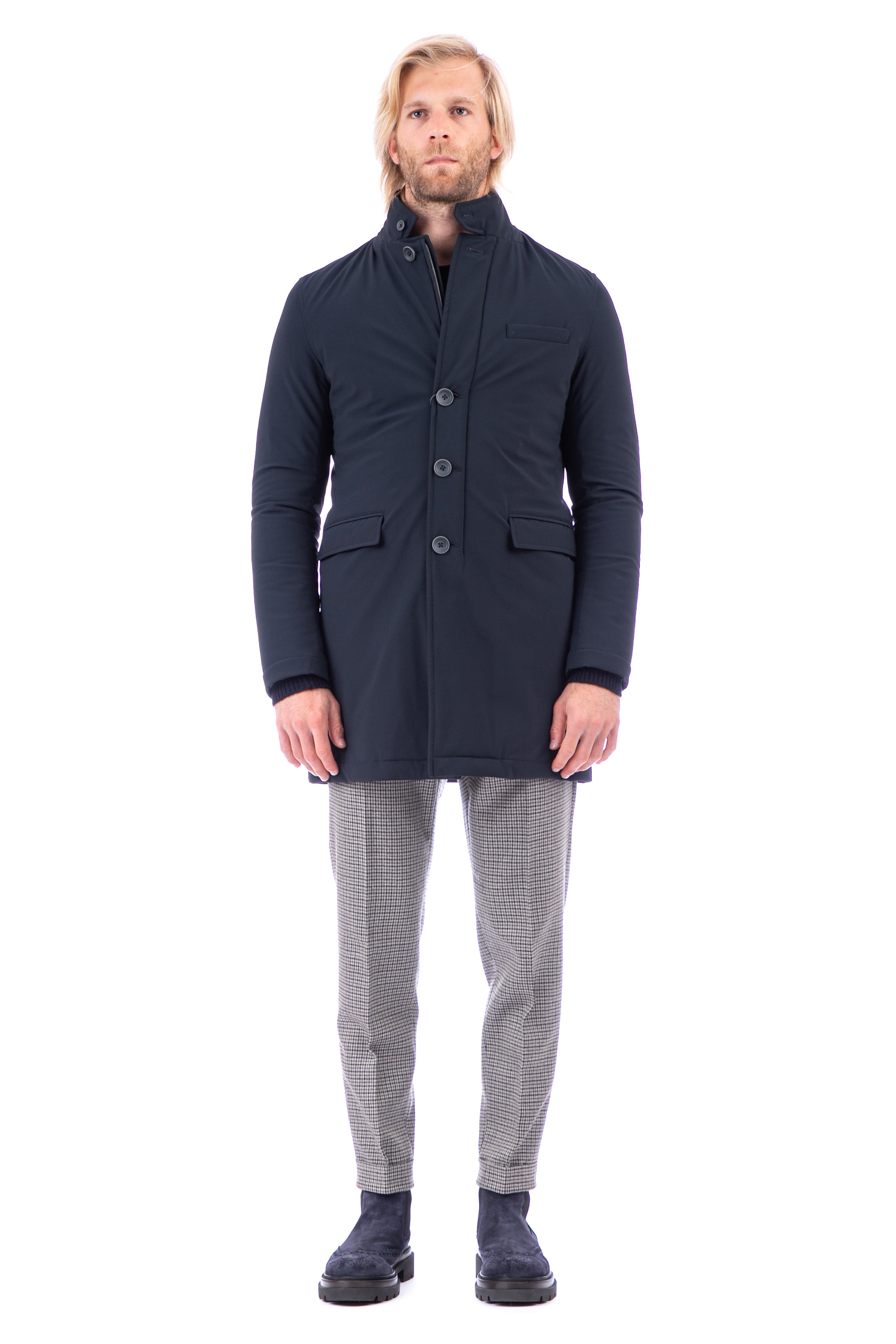 Cappotto in nylon bi-stretch linea sub zero