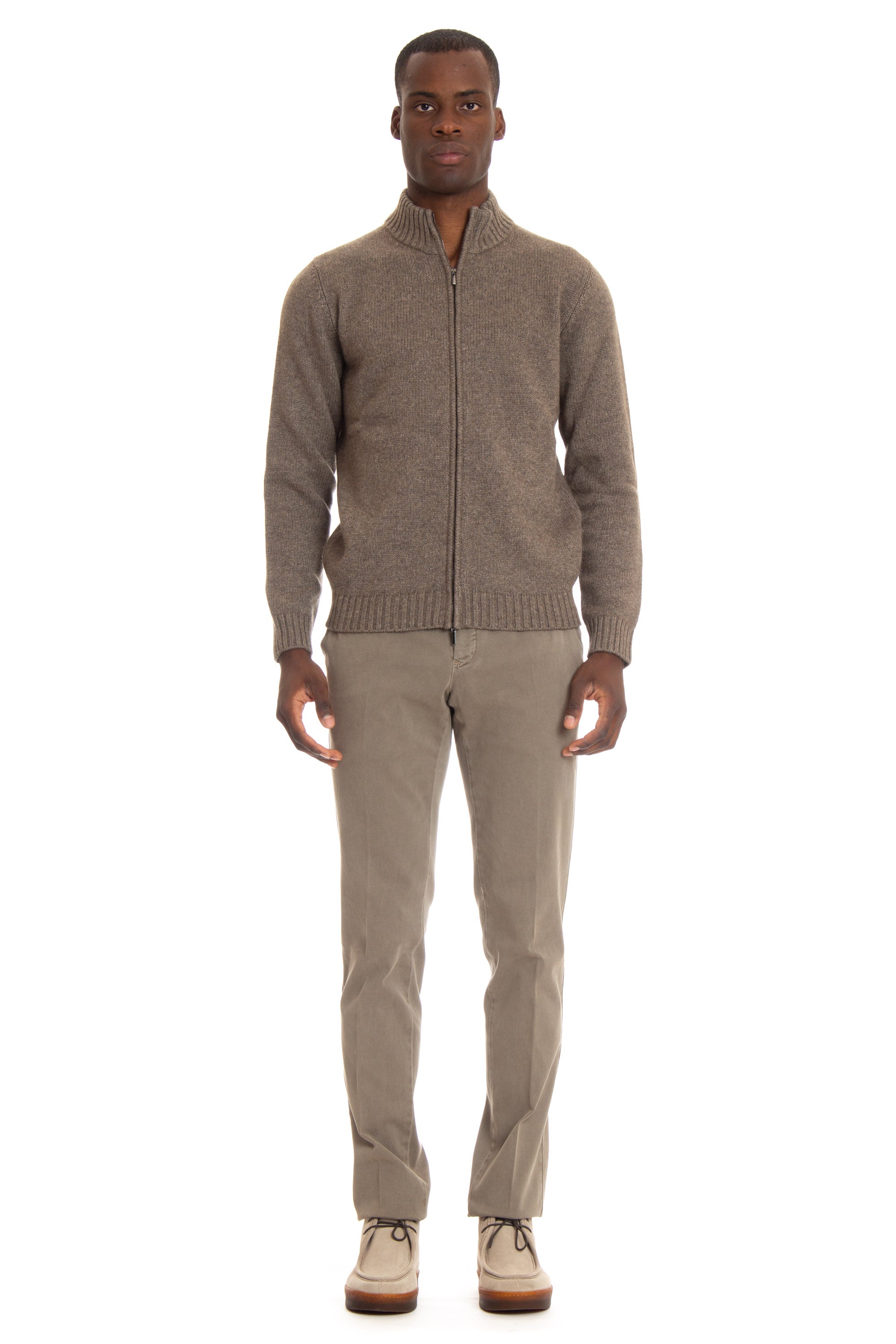 Blouson 4 fili in lana-cashmere